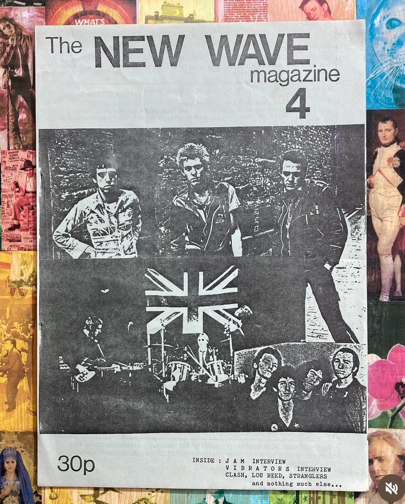 The New Wave Magazine 4 1977 - punk rock fanzine / the clash the jam the stranglers/ #punkrock fanzines in the #rocknrollpubliclibrary / @the_clash