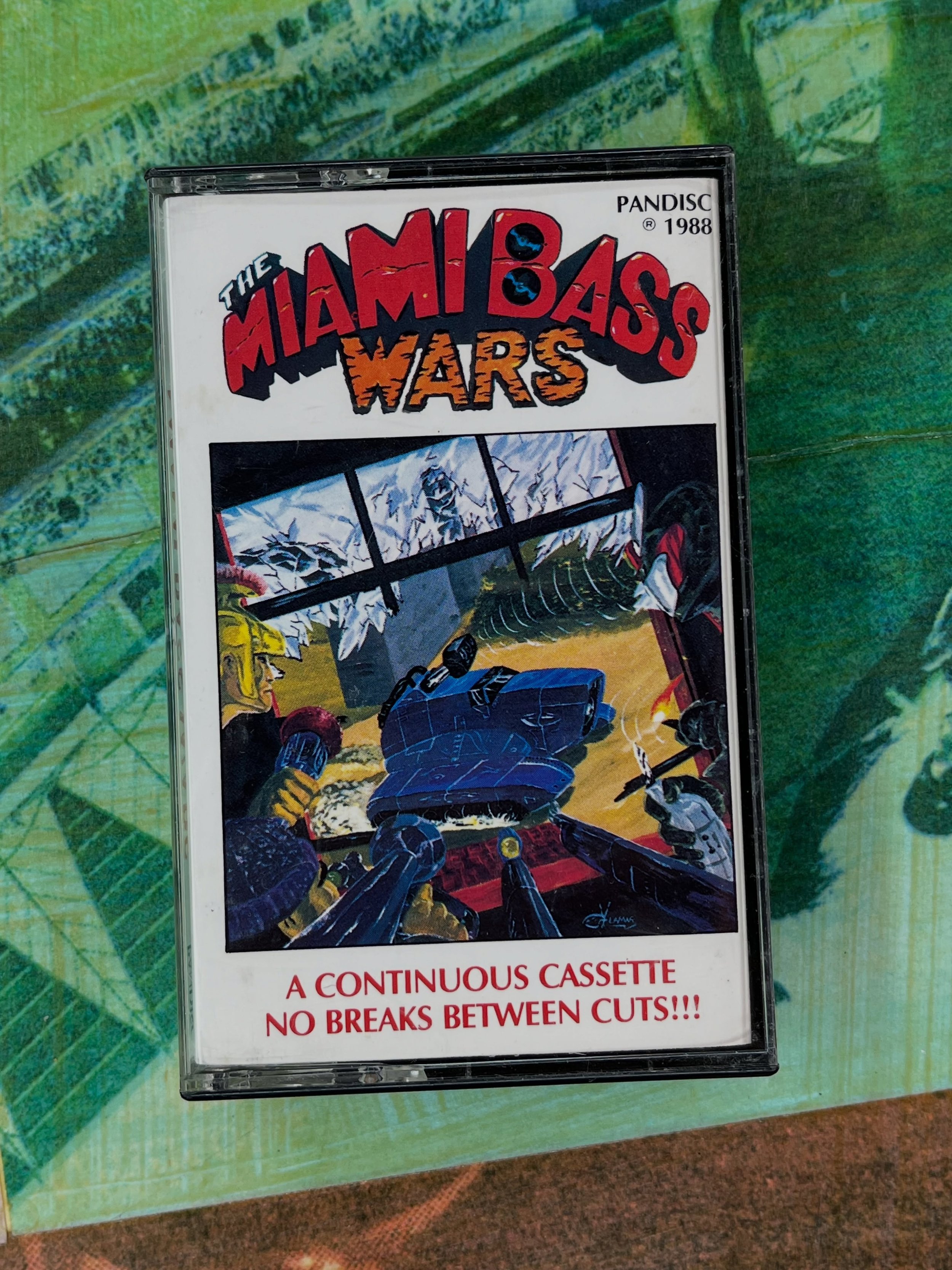 The Miami Bass Wars - cassette Pandisc 1988 - big boss bass at the #rocknrollpubliclibrary