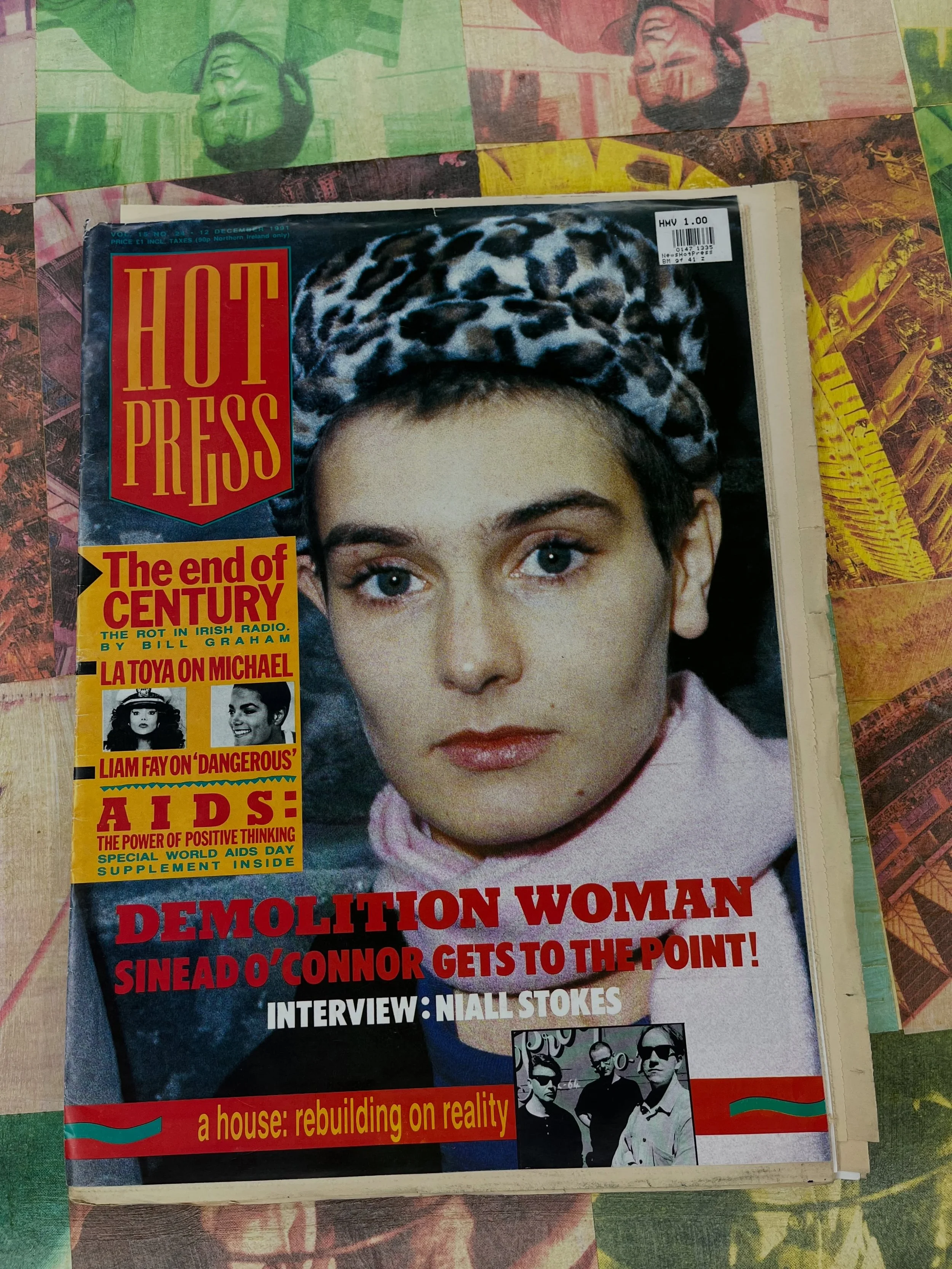 Hot Press Dec 1991 Sinead O&rsquo;Connor cover / #rocknrollpubliclibrary #sineadoconnor