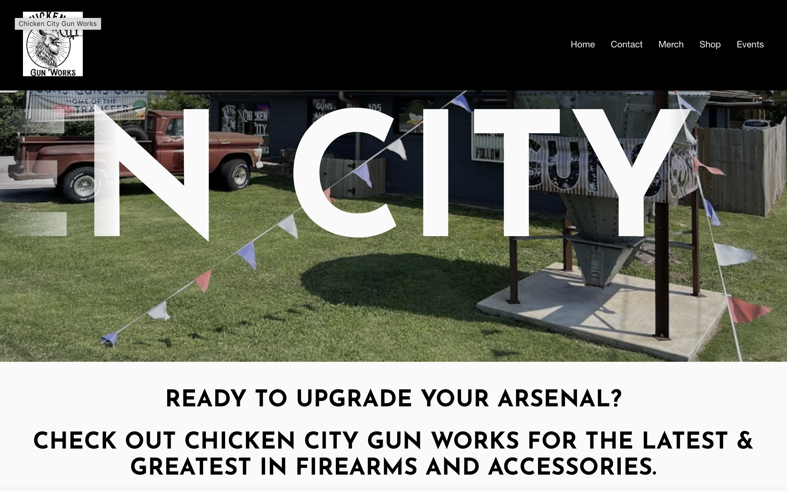 Site design consult with Chicken City Gun Works of Springdale, AR
