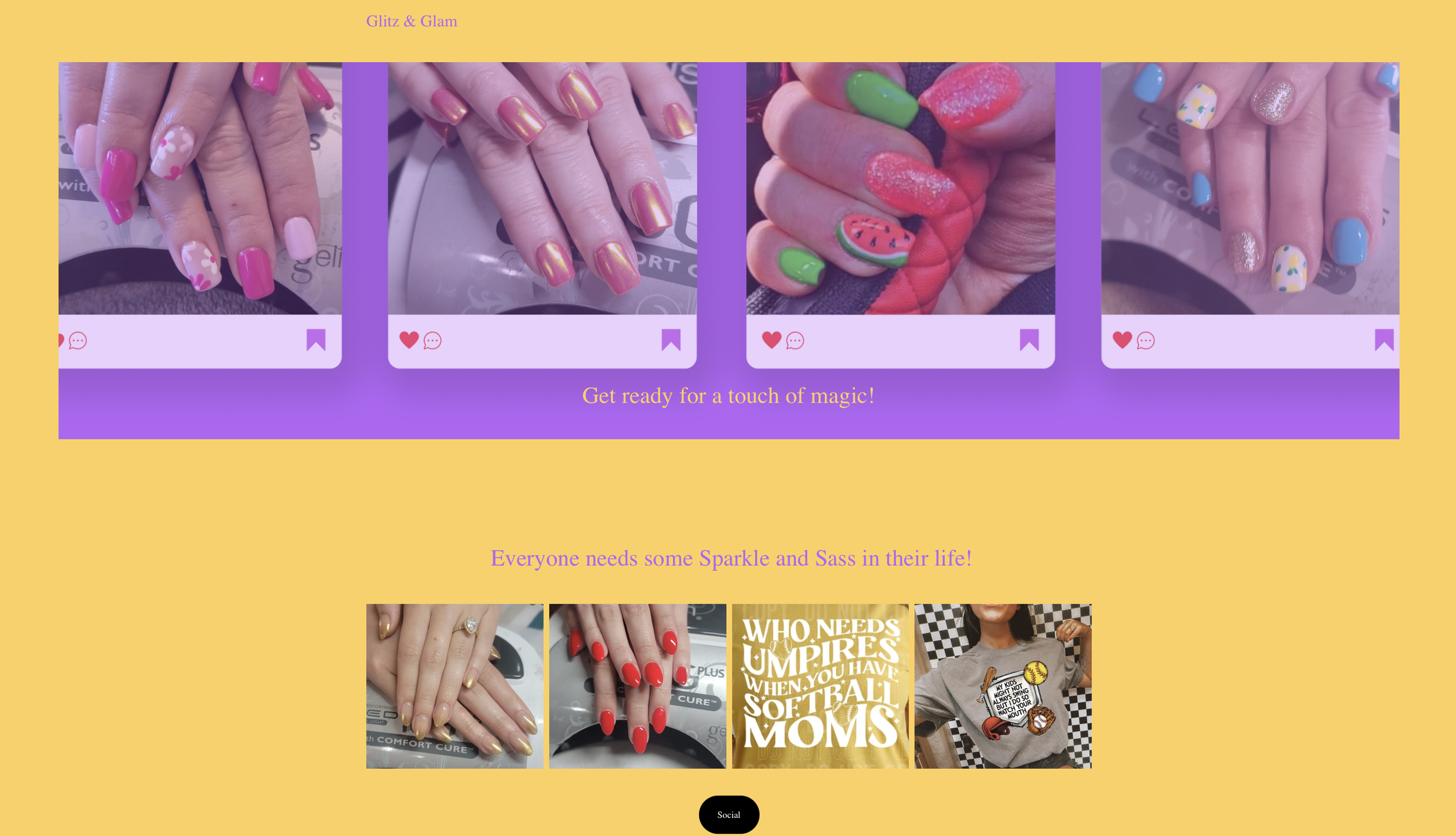 Site design for independent nail artist