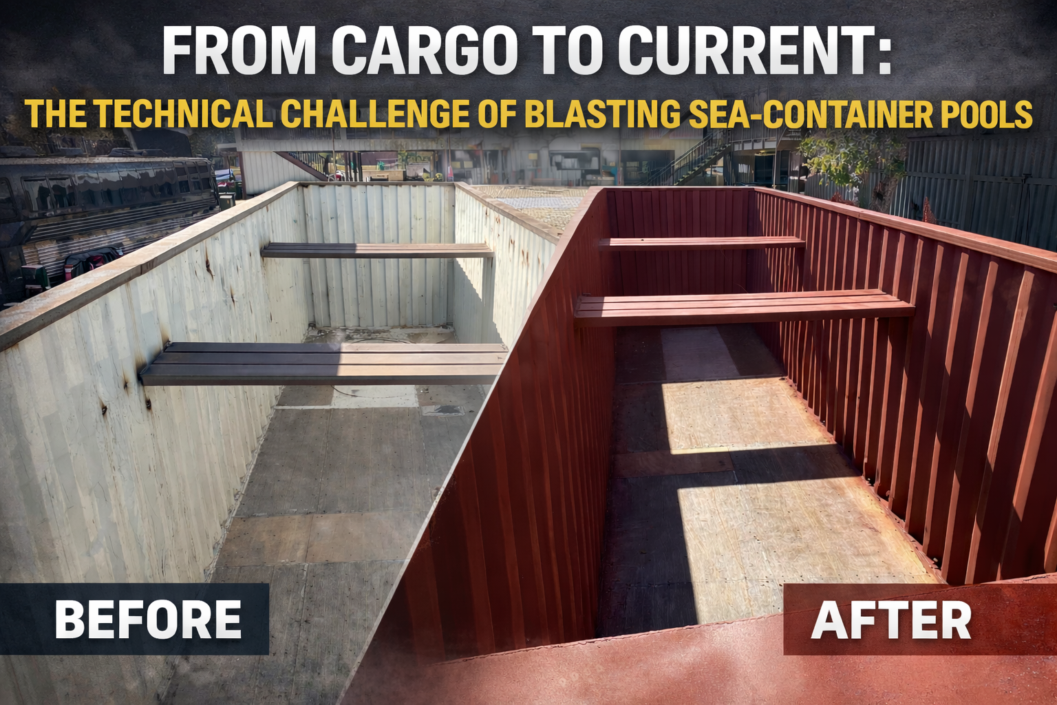 From Cargo to Current: The Technical Challenge of Blasting Sea-Container Pools