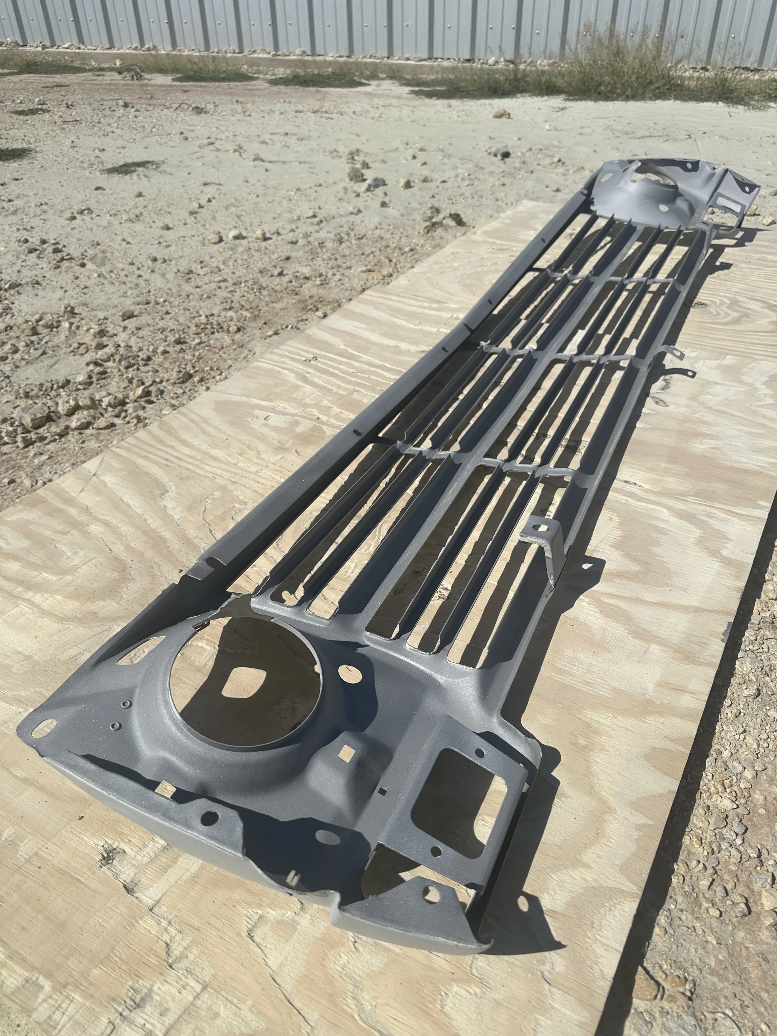 ford f100 grill classic car blasted.JPG