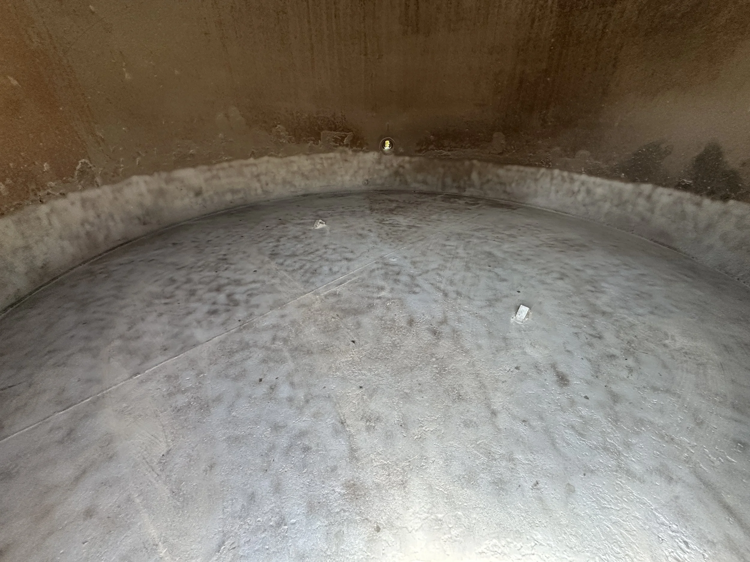 Oil tank after brush blasting