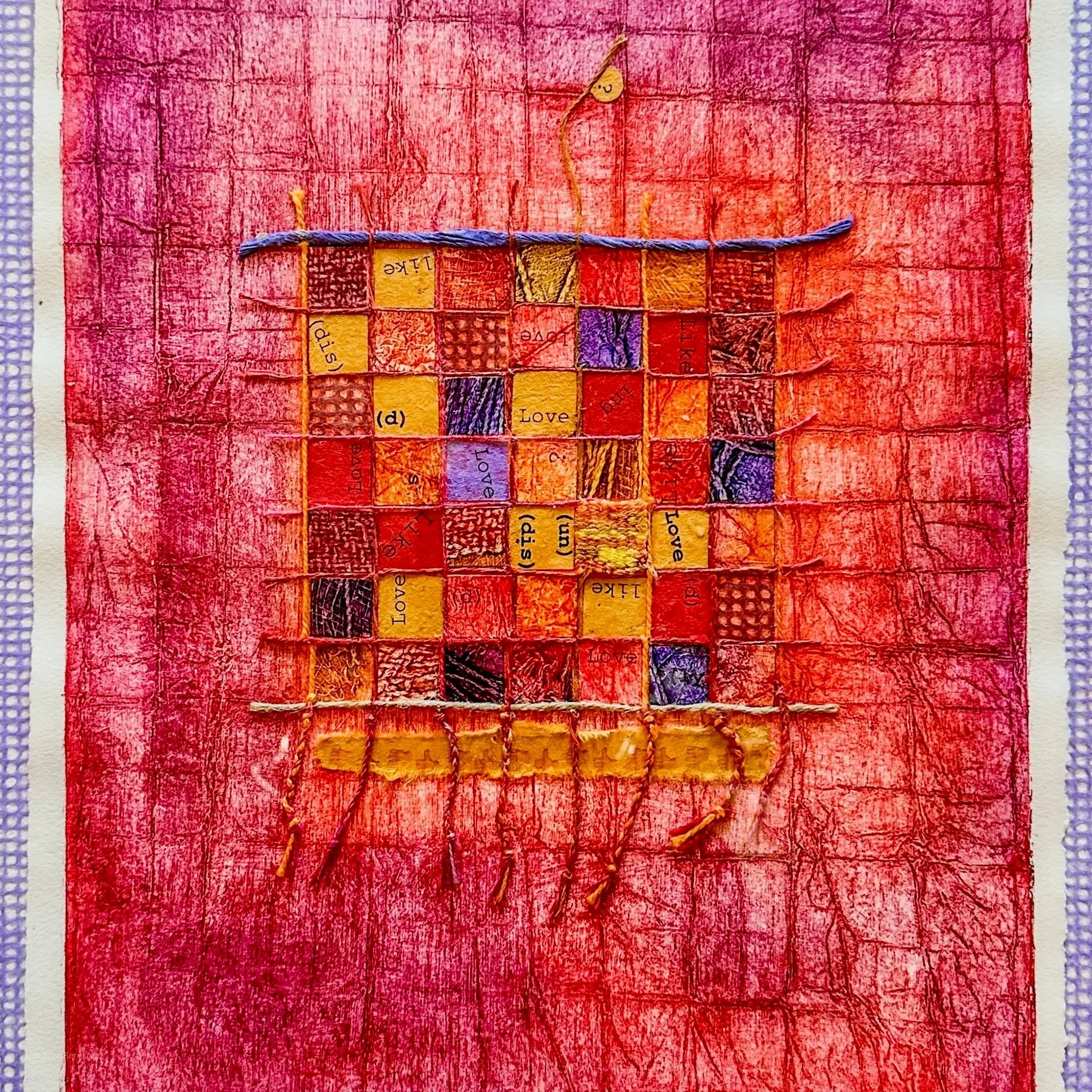  
 ∞ = Thumbs up, Thumbs down 
 
  
Collagraph
 22 5/8"H x 18 1/4"W
 $750.00 USD
  