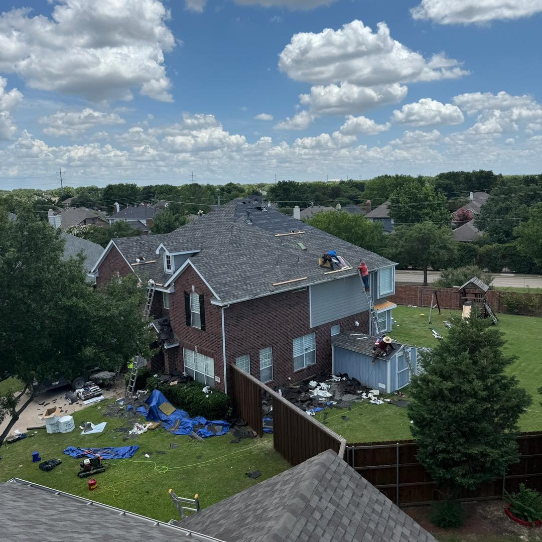 Working on one neighbor&rsquo;s roof&hellip; looking out for the next one too.

That&rsquo;s the difference with a family-owned company. We live here. Our kids grow up here. We care about the homes on this street &mdash; not just the one on our contr