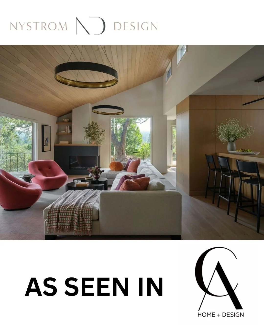 Nystrom Design featured in CA Home and Design