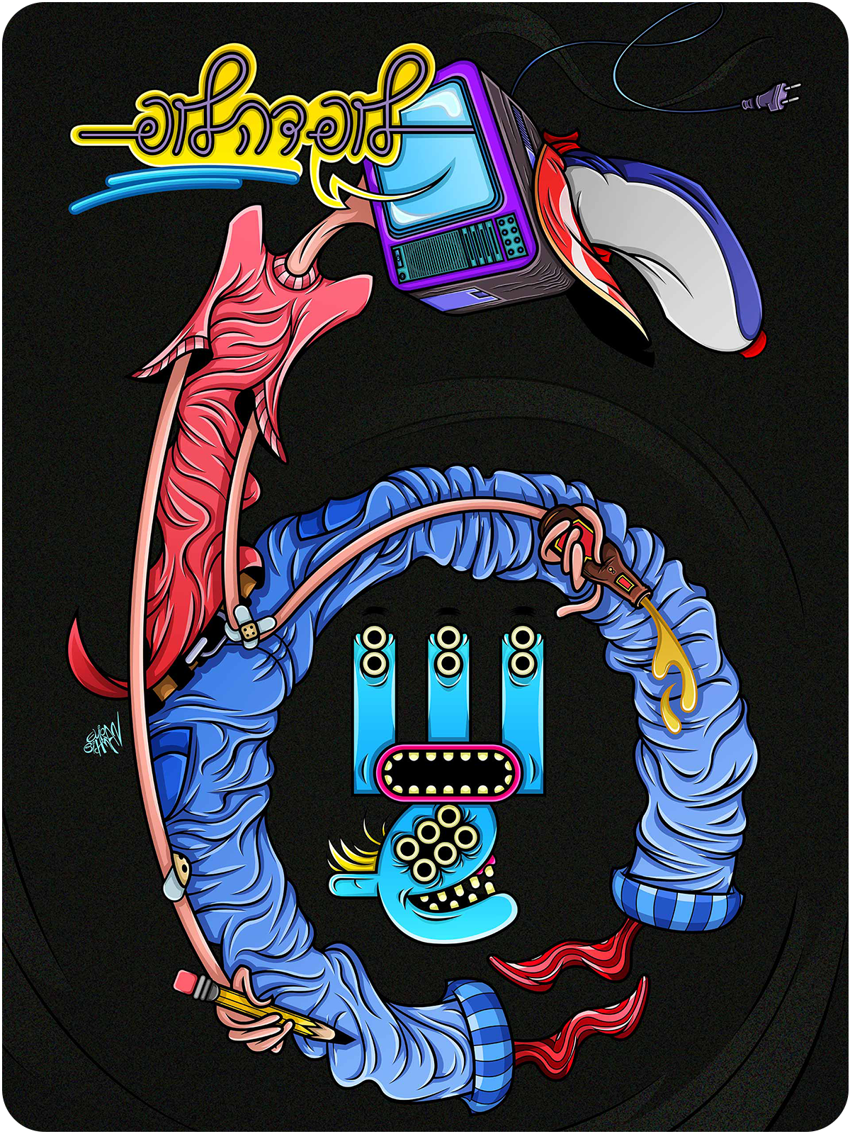 LoopDeLoop 6th Birthday Art Project