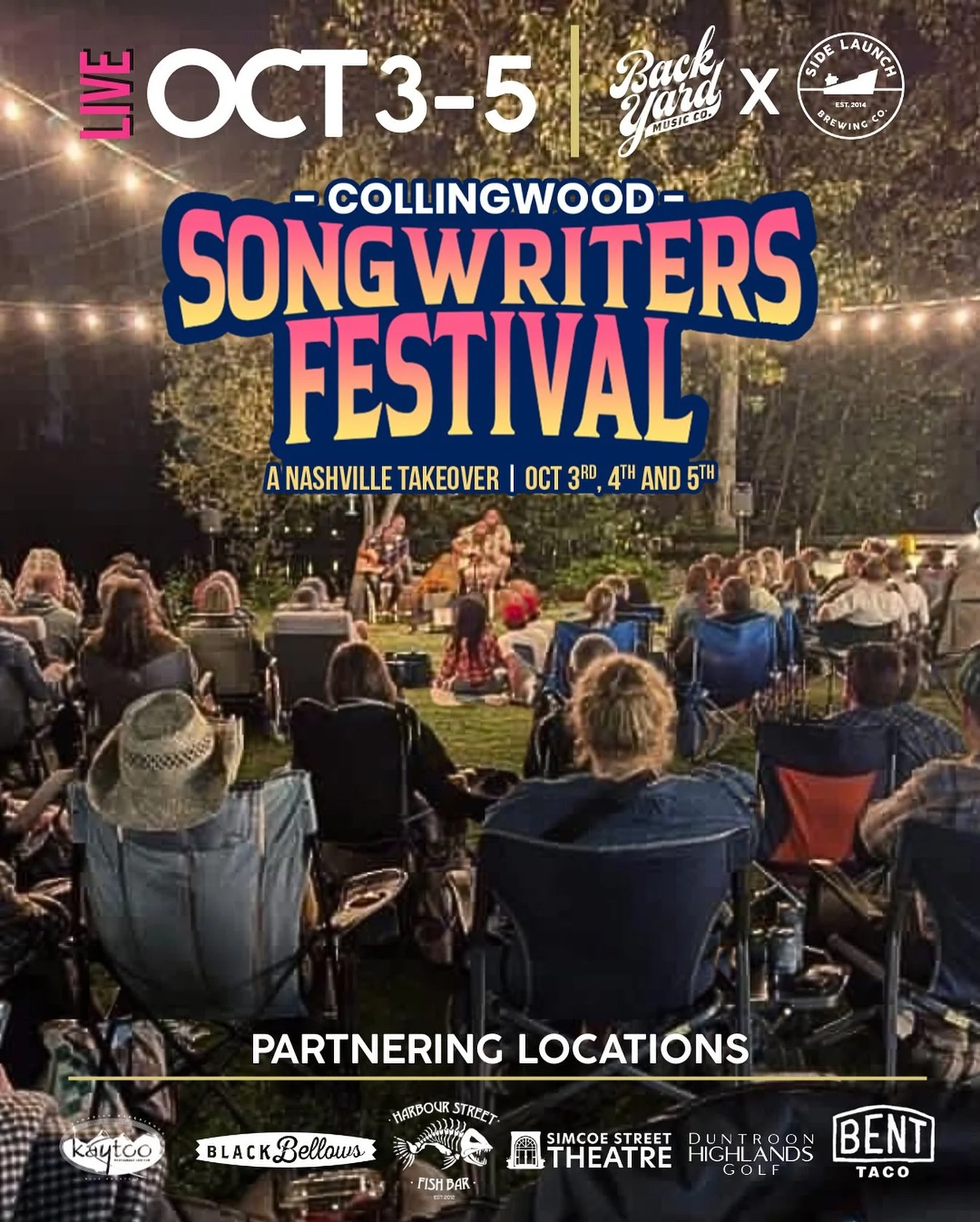 We&rsquo;re so excited to be part of something truly special this fall 🍂✨ From October 3&ndash;5, Backyard Music Co. is bringing the golden glow of Nashville in autumn right here to Collingwood&mdash;an intimate, one-of-a-kind festival experience ac