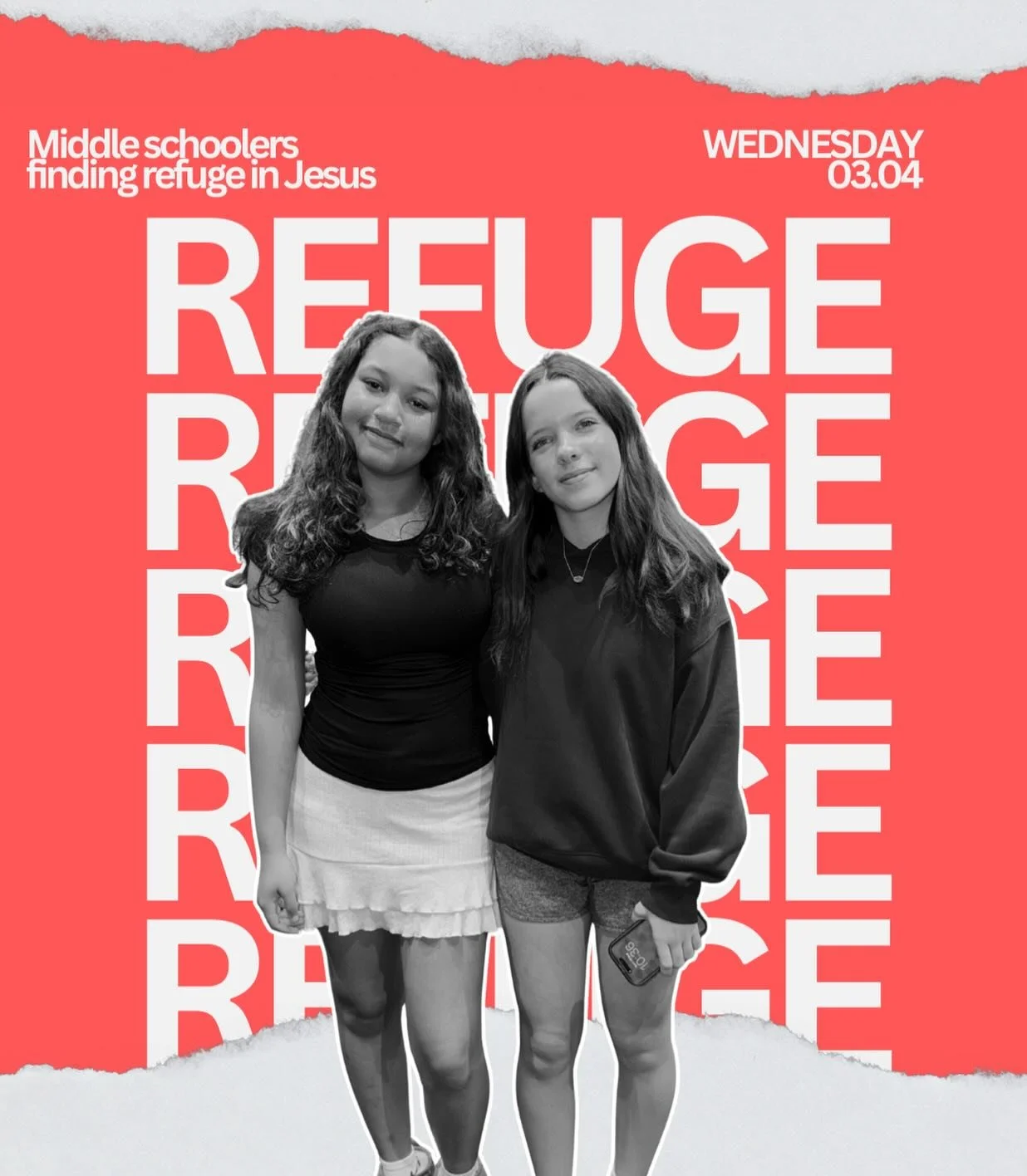 Fact: Pizza tastes better when you aren&rsquo;t doing homework. 🍕📖

Join us this Wednesday, March 4, for some much-needed REFUGE. We&rsquo;re kicking things off with pizza at 6:00 PM, followed by the full REFUGE experience at 6:45 PM.

Bring a frie