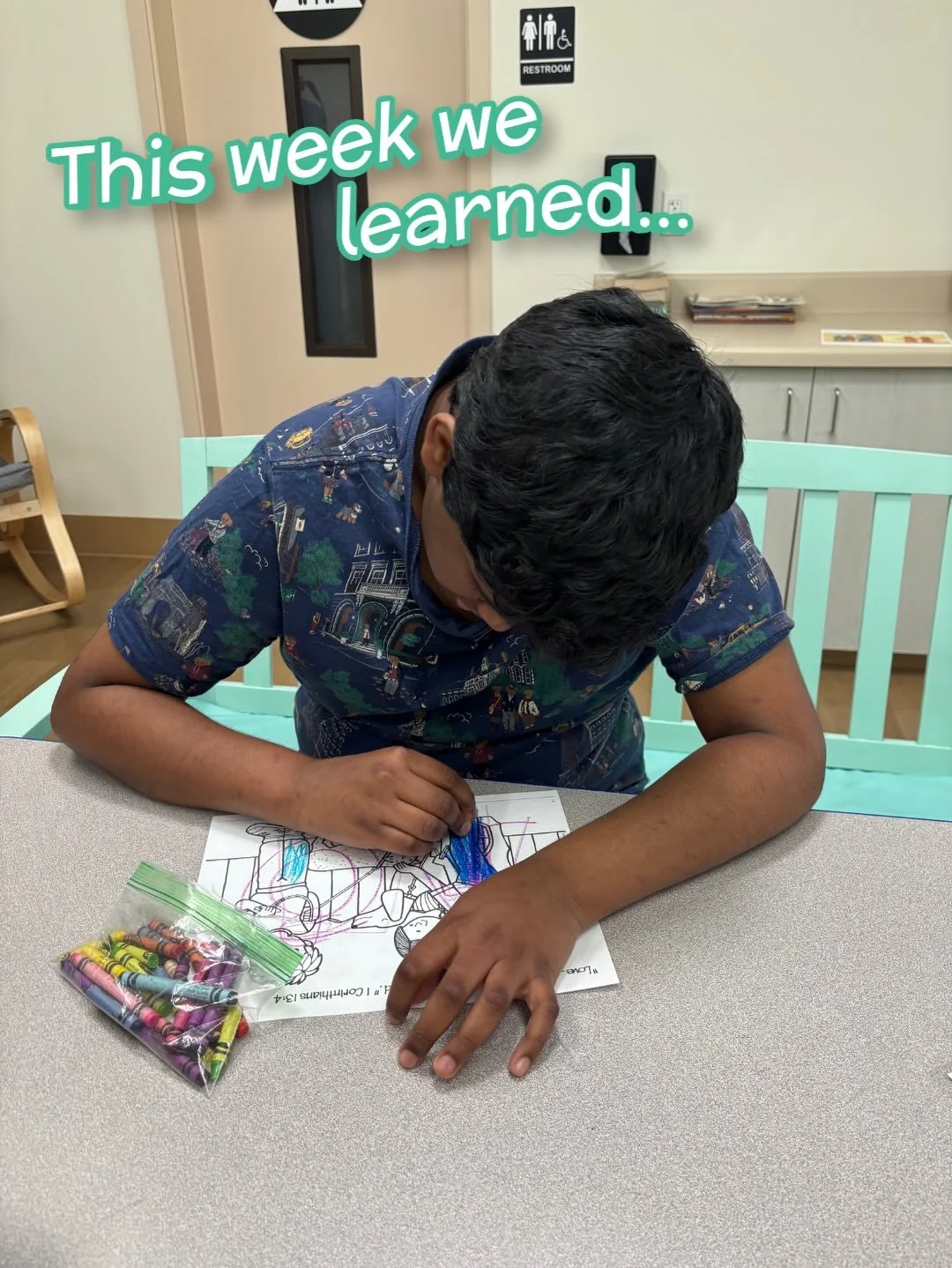 This week we learned the true Bible story of Mary and Martha. Mary chose to sit at Jesus&rsquo; feet and listen, while Martha was busy preparing and getting everything ready. While it is good to serve and do things for Jesus, we learned that what mat