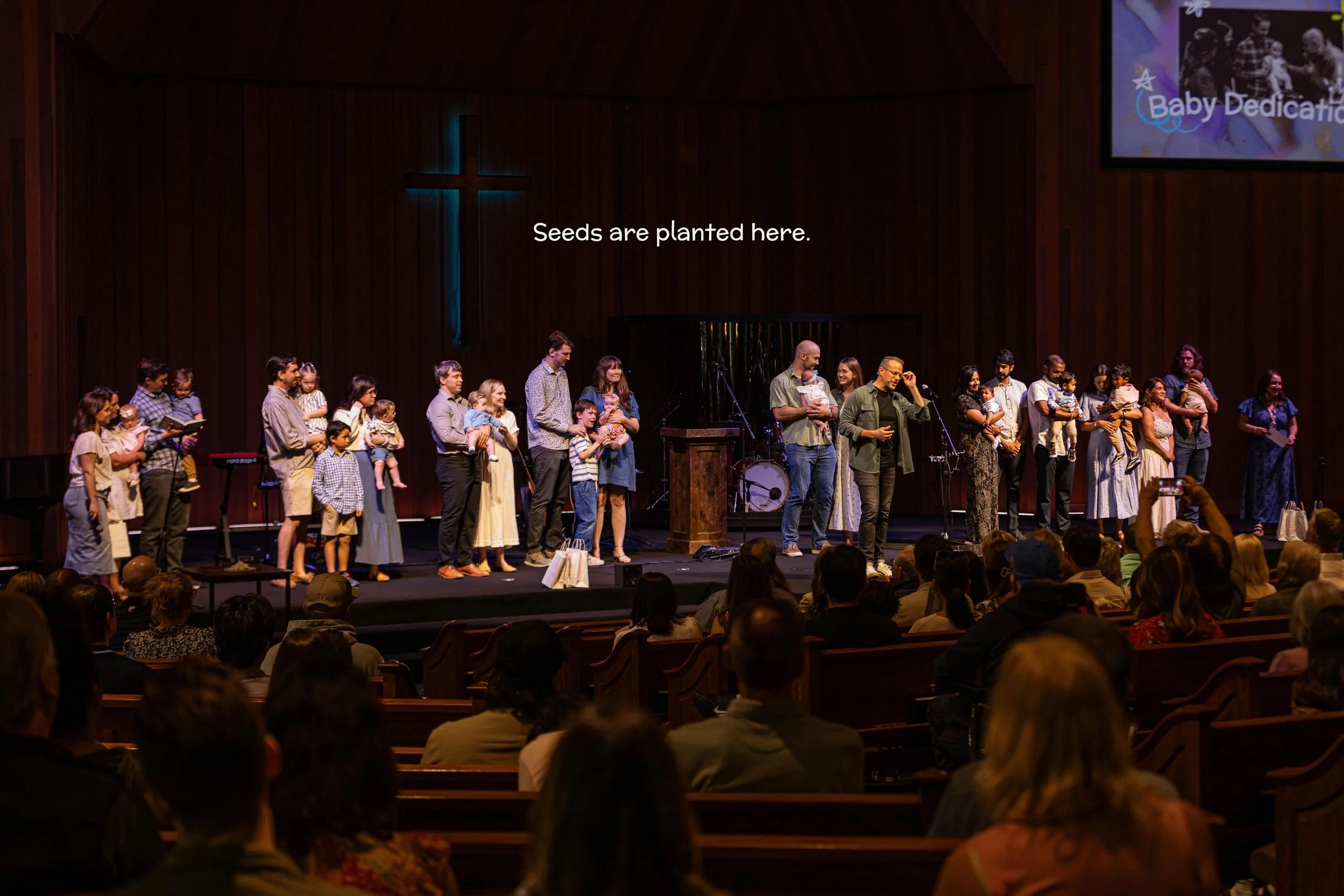 Last Sunday on Mother&rsquo;s Day, we had the joy of dedicating many of the young children in our church. 🌱

What a beautiful reminder that seeds are planted here, seeds of faith, truth, love, and the Gospel that will continue to grow for years to c