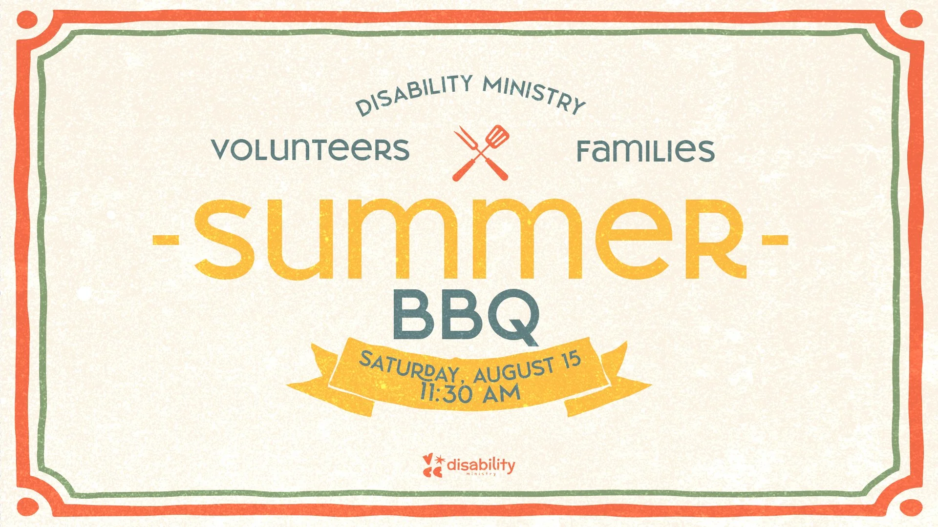 Disability Ministry Summer BBQ