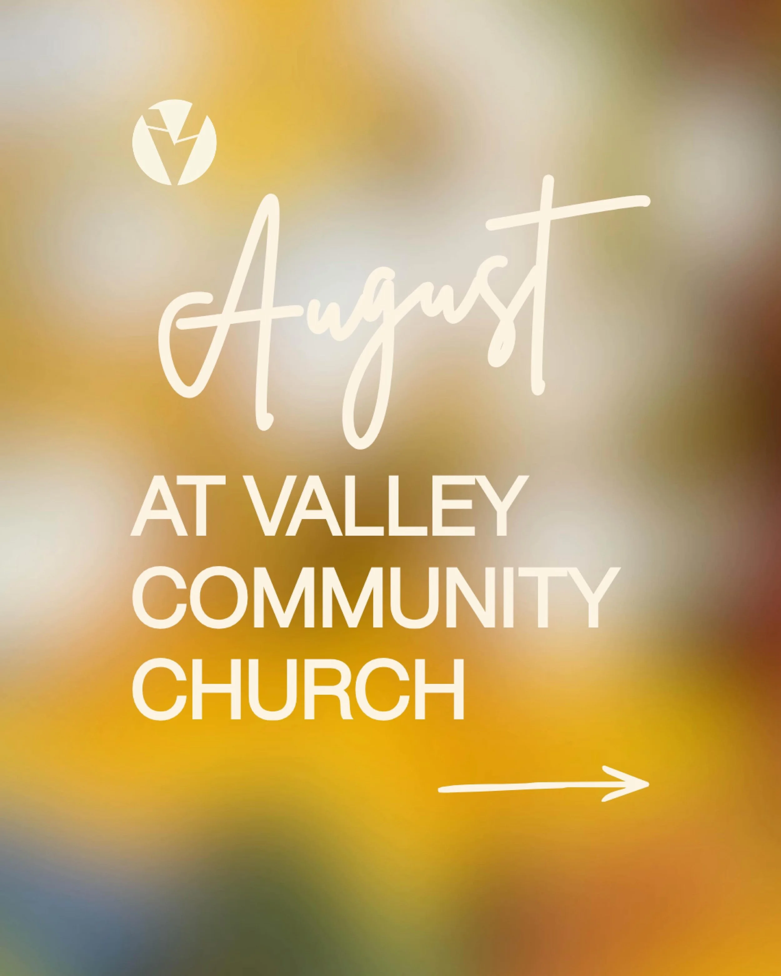 Happy August! Fall kickoff is just around the corner, and with it come many opportunities to do life together here at VCC. There&rsquo;s something for everyone, whether you&rsquo;re ready to join a group, get baptized, or hear more about the fiscal y