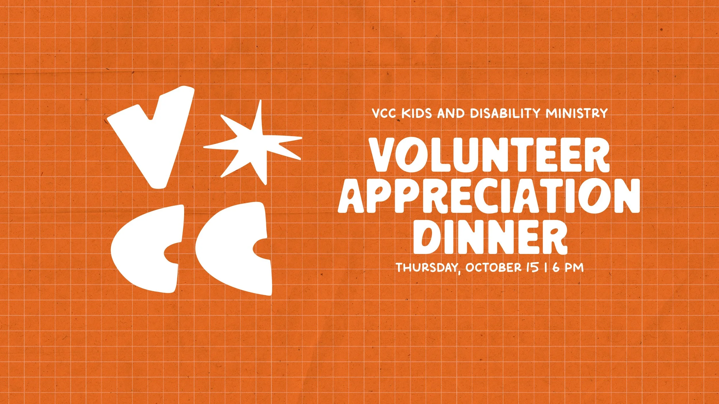 VCC Kids & Disability Ministry Volunteer Appreciation Dinner