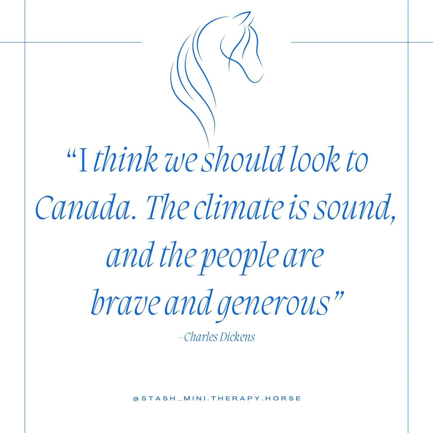 It's two weeks to Canada Day! To celebrate I have some great quotes to post about how cool Canada is. 
🇨🇦❤️🤍
🩵Stash 
#stashminiaturehorse #toronto