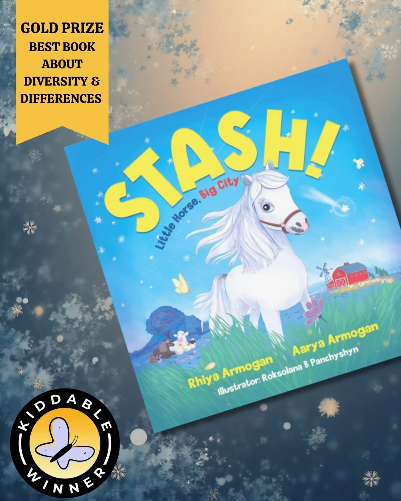 My book "Stash! Little Horse, Big City", won Gold 🏅 in Kiddable Book Awards, which celebrates excellence in children&rsquo;s literature in North America. That&rsquo;s right! Our little story was recognized for its message of kindness, dive