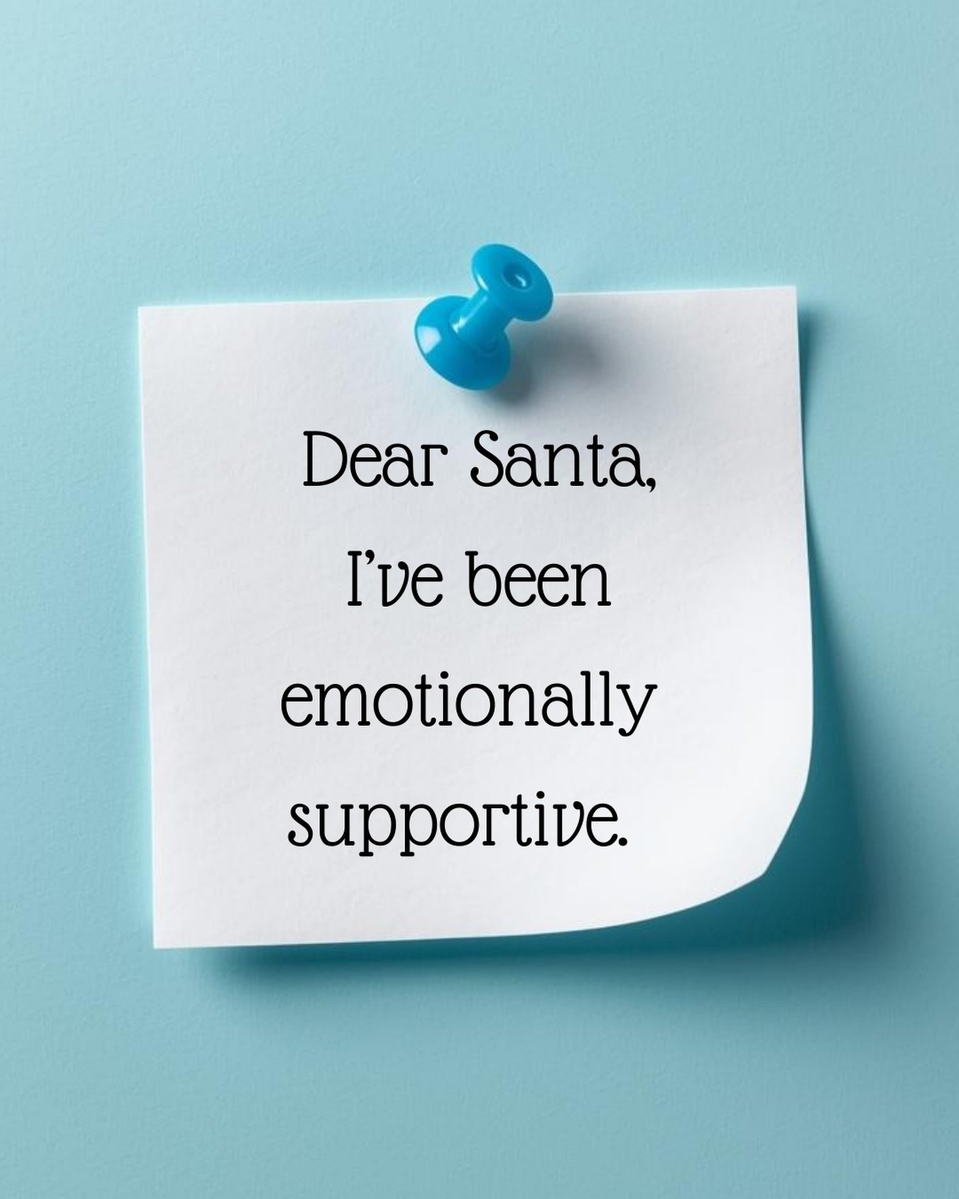 Dear Santa, 🎄

It&rsquo;s me, Stash.  I'm writing from the barn and it's almost time for you to visit us 

I&rsquo;ve been very good this year. I listened. I leaned in. I held space. I nodded thoughtfully while humans talked about big feelings and l