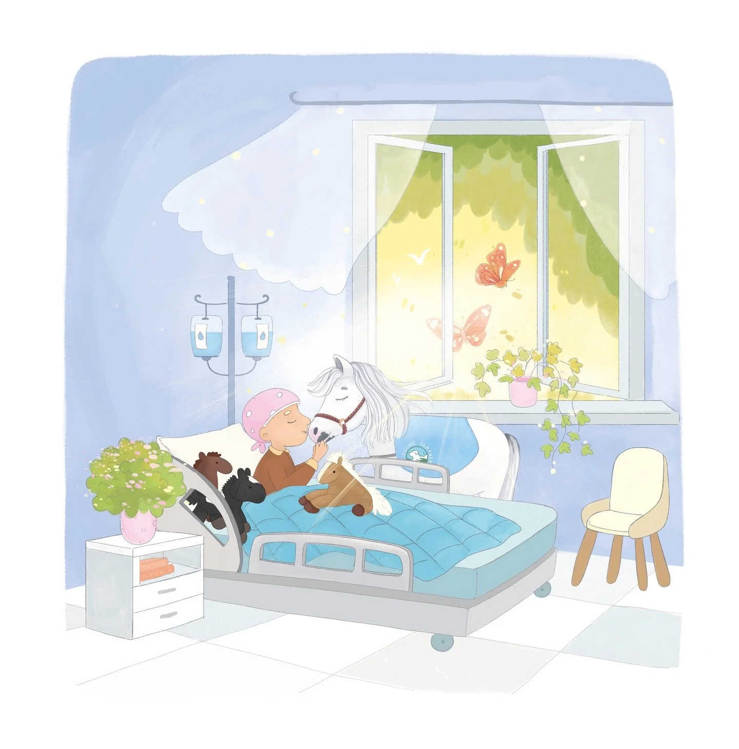 I love getting mail! 💌

I received a letter from a friend all the way in England, and she asked me what my favourite illustration is from my book "Stash! Little Horse, Big City"

This one is very close to my heart. It reminds me of people 
