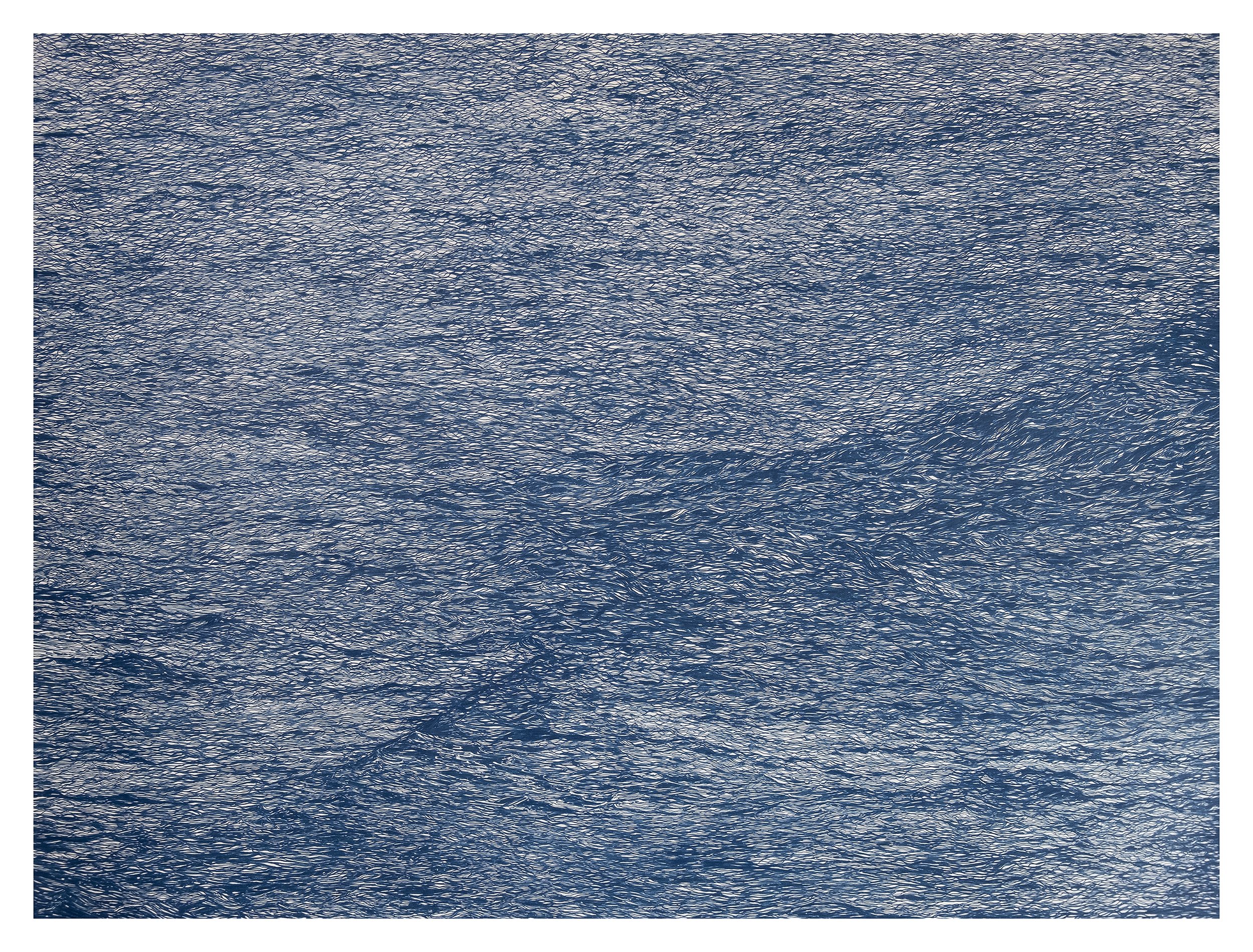 “Imenso” (2024)
Permanent blue colored pencil on pure cotton Arches cold pressed watercolor paper (300g/m2)
Dim.: 114x150cm