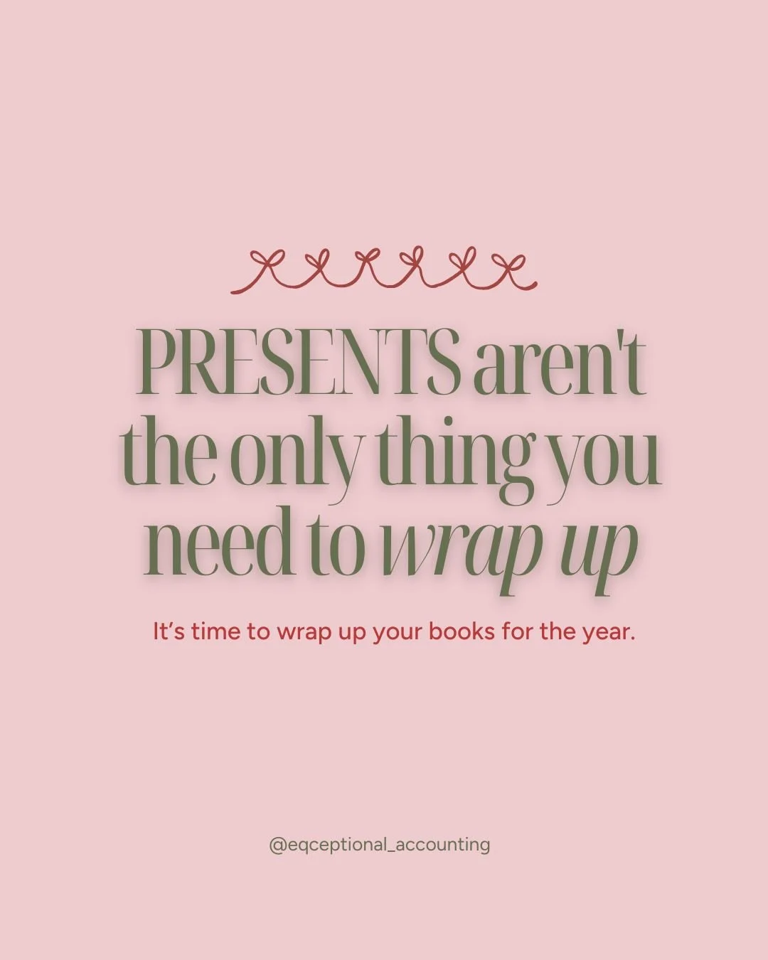 Presents aren&rsquo;t the only thing you need to wrap up&hellip;

📣 Time to wrap up books for the year!

#bookkeepingcleanup #equinebookkeeping #equestriansofinstagram
