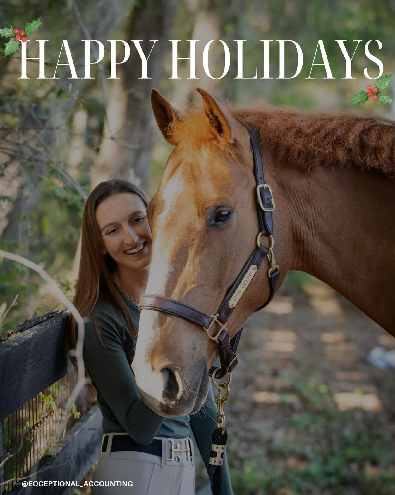 Happy Holidays &amp; Merry Christmas to all! 🎄

❤️ The Eqceptional Accounting Family

#bookkeepingservices #equestriansofinstagram #equestrianwomen