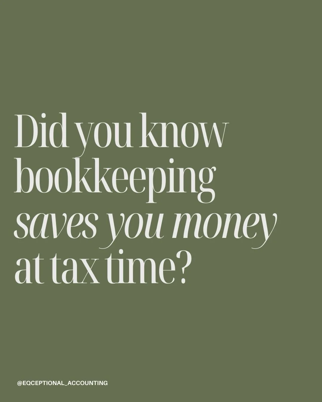 Bookkeeping isn&rsquo;t an expense, it&rsquo;s a tax season strategy!

#bookkeepingservices #bookkeepingtips #bookkeepingforequestrians #equestriansofinstagram #equestrianbusinesswomen