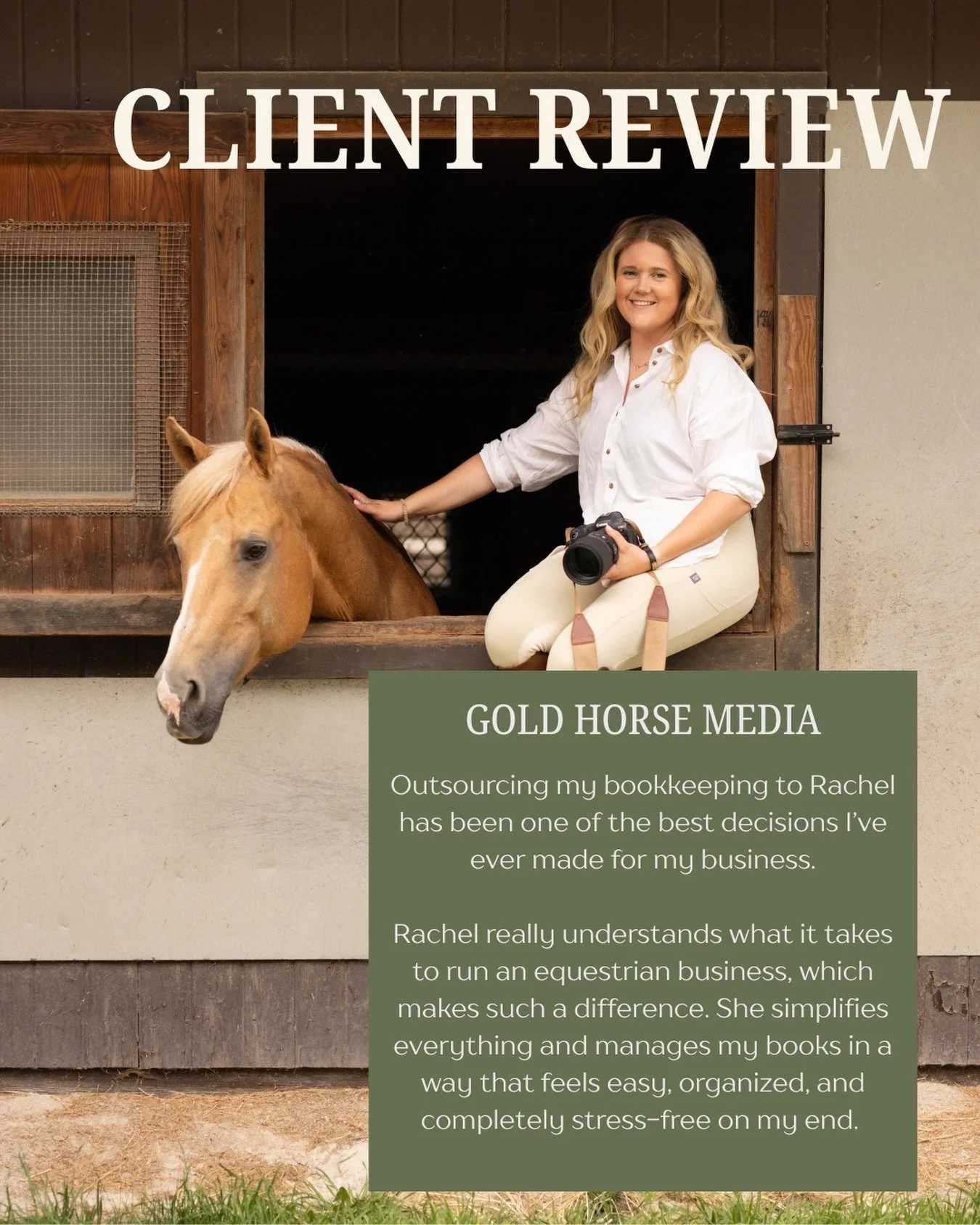 ✨Client Spotlight✨

Taylor of @goldhorsemedia 

From a cleanup job to monthly bookkeeping, she has been a client of ours since 2023! Taylor is super easy to work with and always smiling when we meet.

If you&rsquo;re looking for a photographer based 