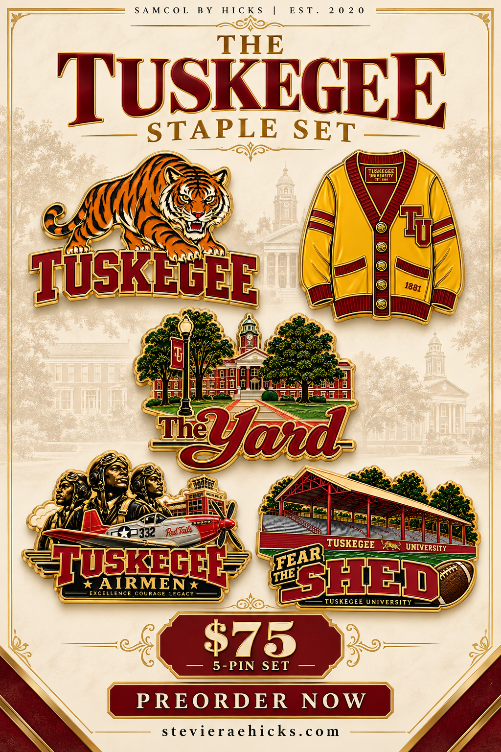 Premium Tuskegee Five-Pin Set.png