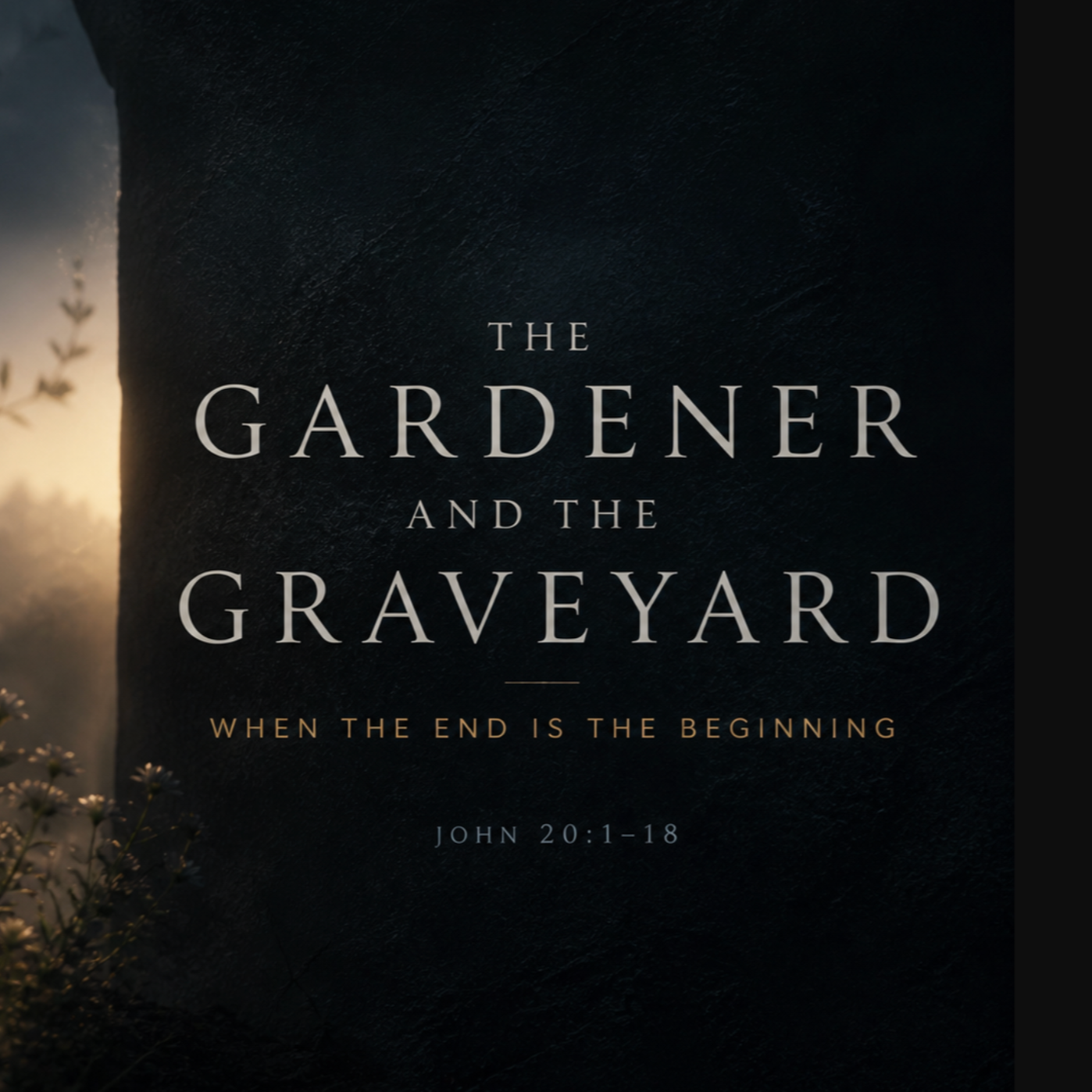 Easter Sunday 2026: Year A - The Gardener and the Graveyard: When the End Is the Beginning - John 20:1-18