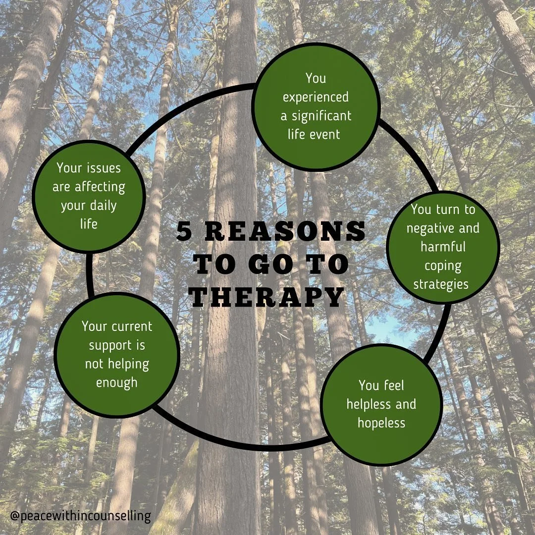 Lets talk therapy! 
Just like visiting your doctor for regular wellness exams, or your dentist for checkups, meeting with a therapist can help keep your mental health in order. Going to a therapist doesn’t necessarily mean we have to just focu