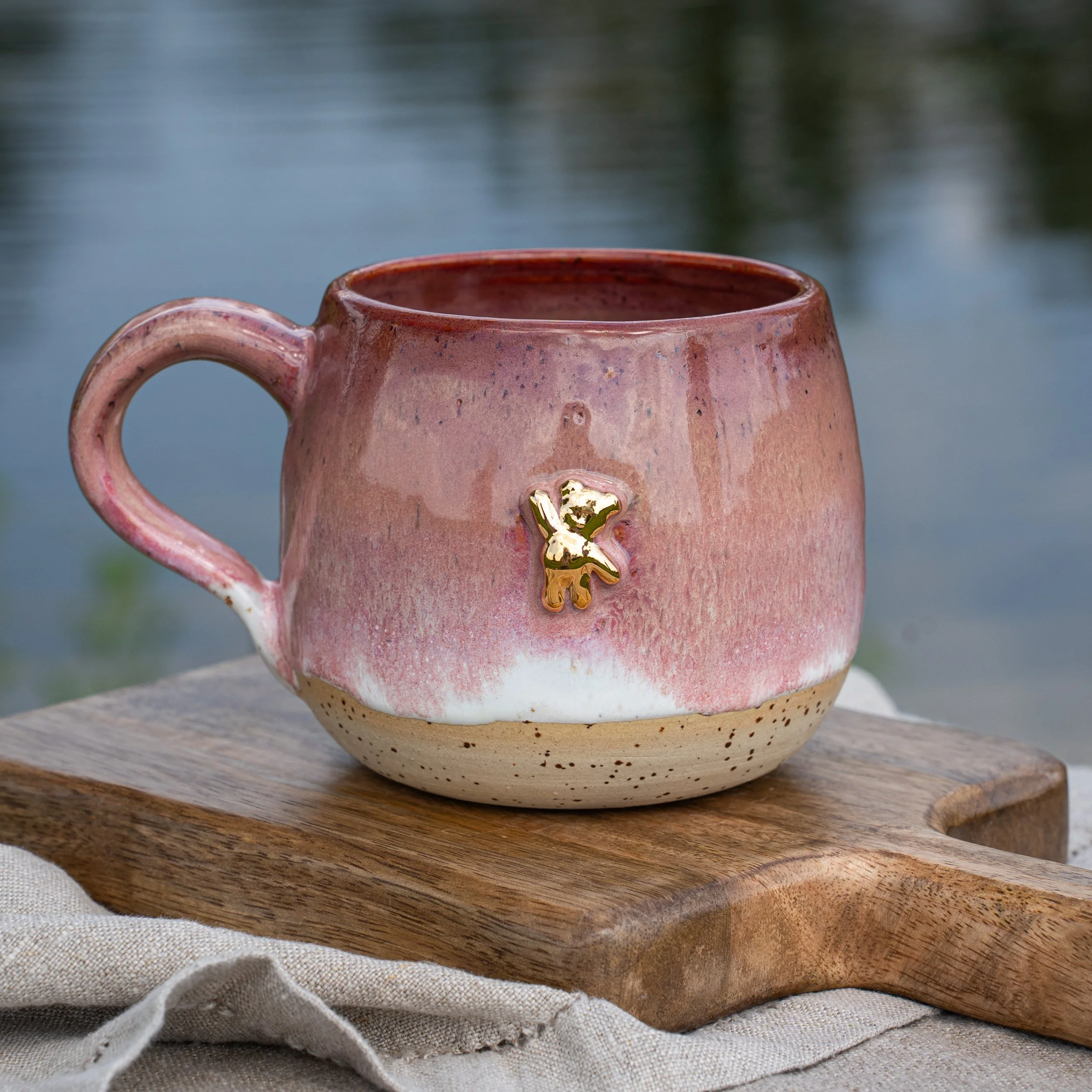 CHERRY-TEDDY-MUG - echtes Gold (Vorbestellung)