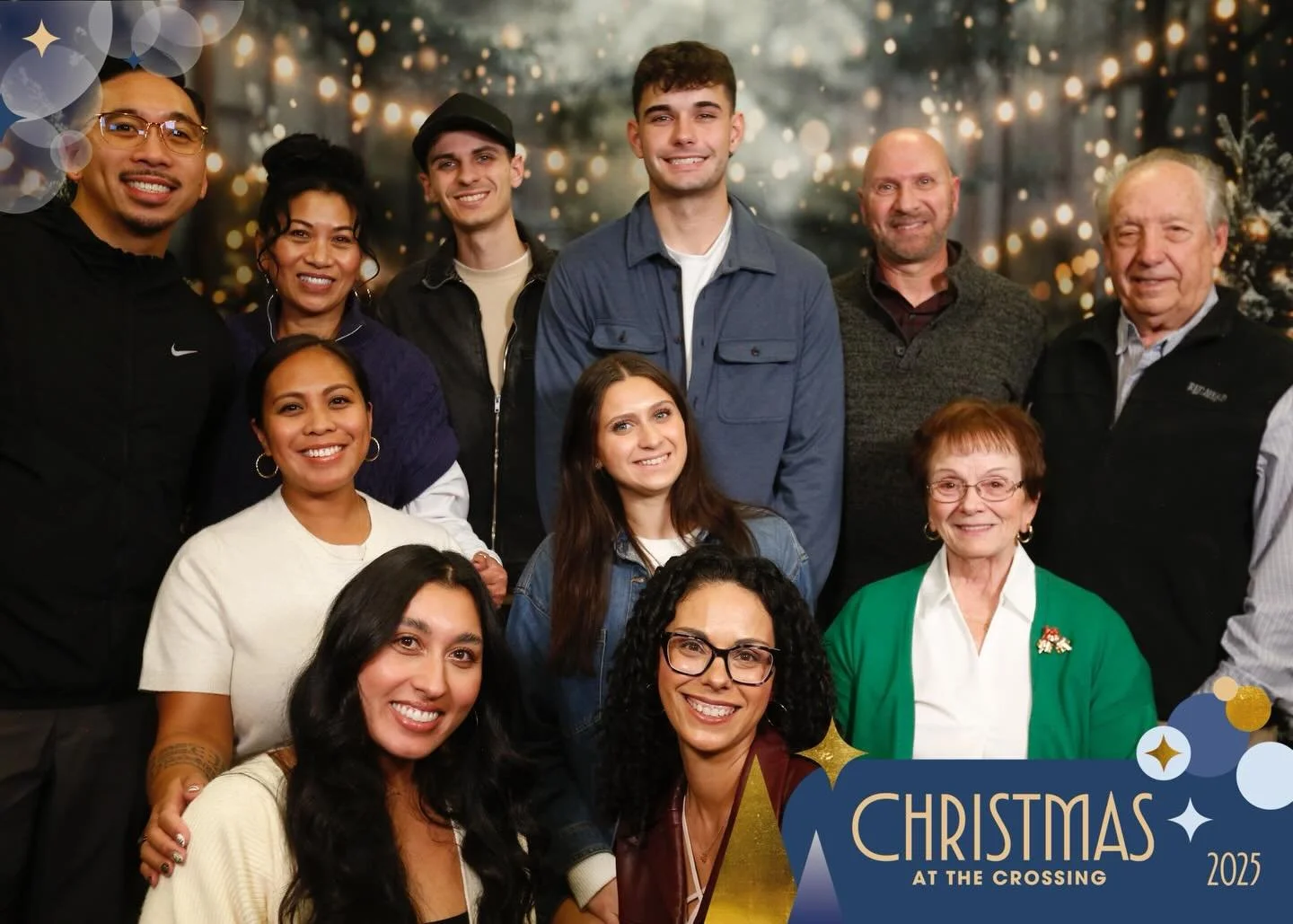 My heart is so full watching how God continues to bless &amp; expand our family. 

Growing up, it was just me and my mom (in the green sweater). Tonight, our family and crew took up two rows! Getting to celebrate this season with the ones we love the