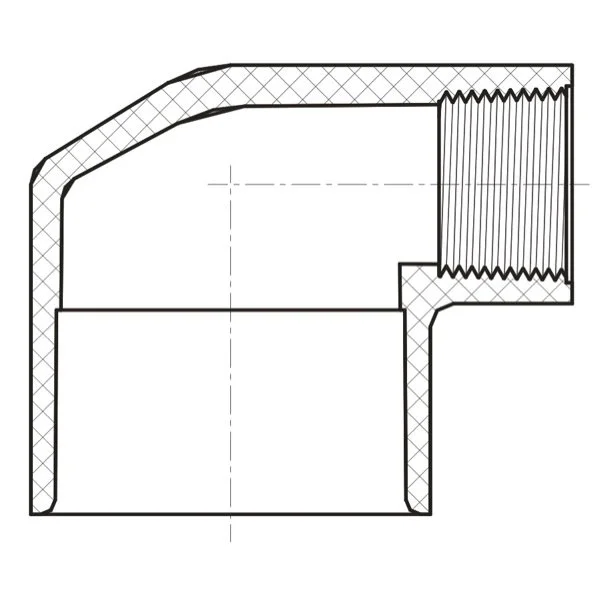 90° Reducing Ell (SOC × FIPT)