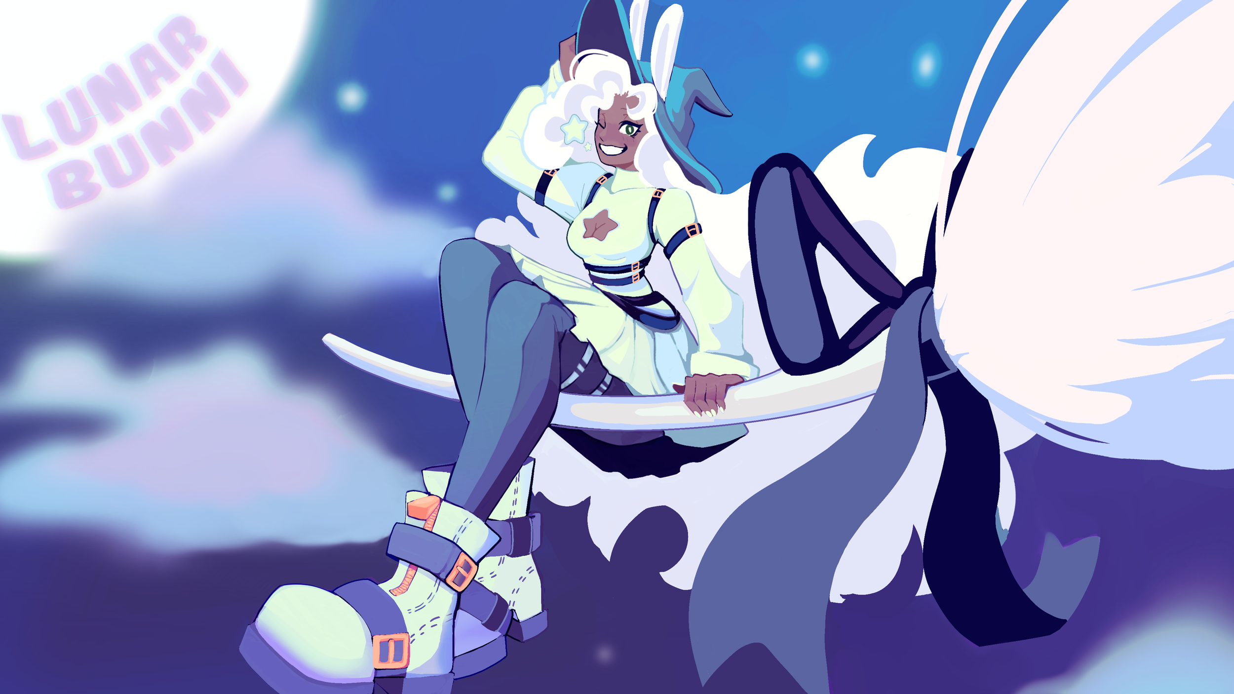 Lunar Bunni Jo Banner