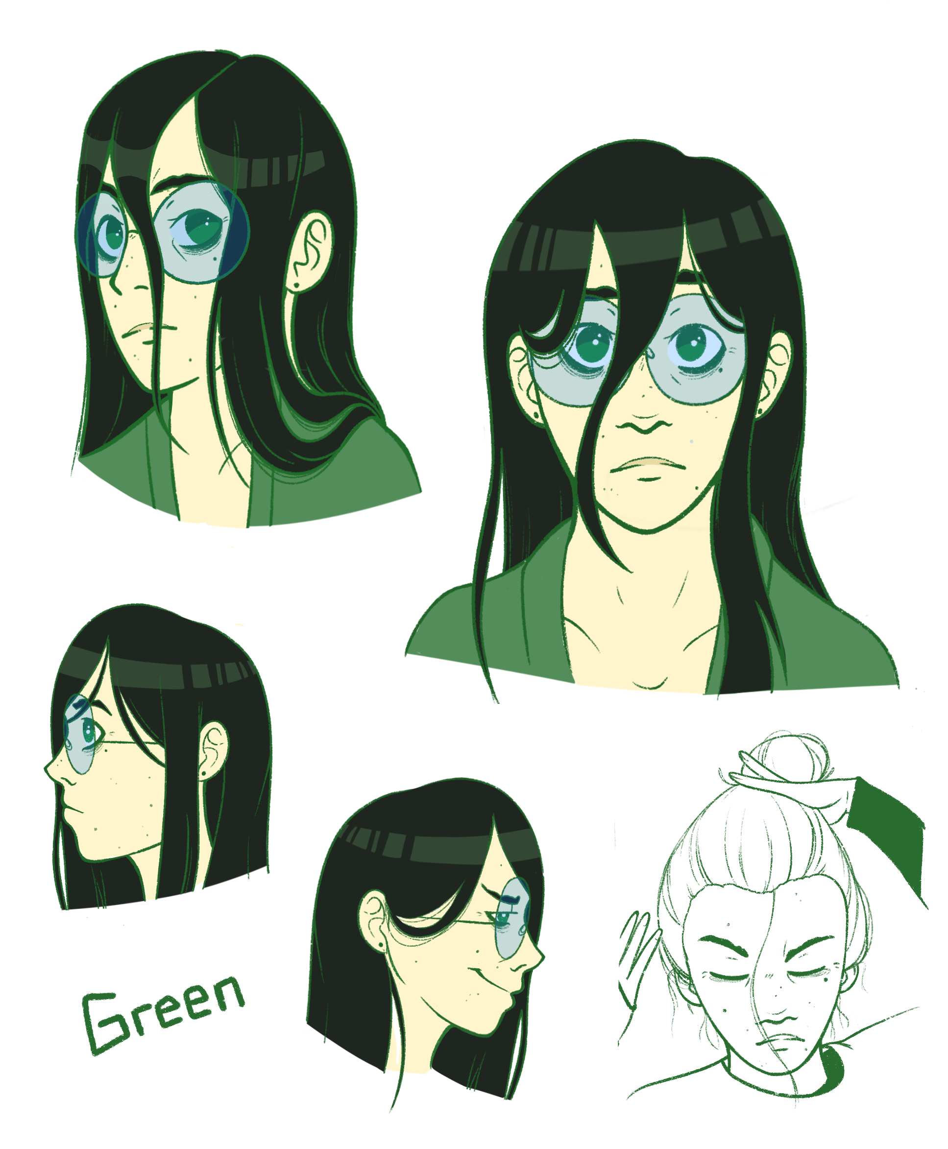 Tarquin "Green" Chevalier - sniper and hacker. An introverted shut in. Confident in his abilities, but feels disconnected from his identity.