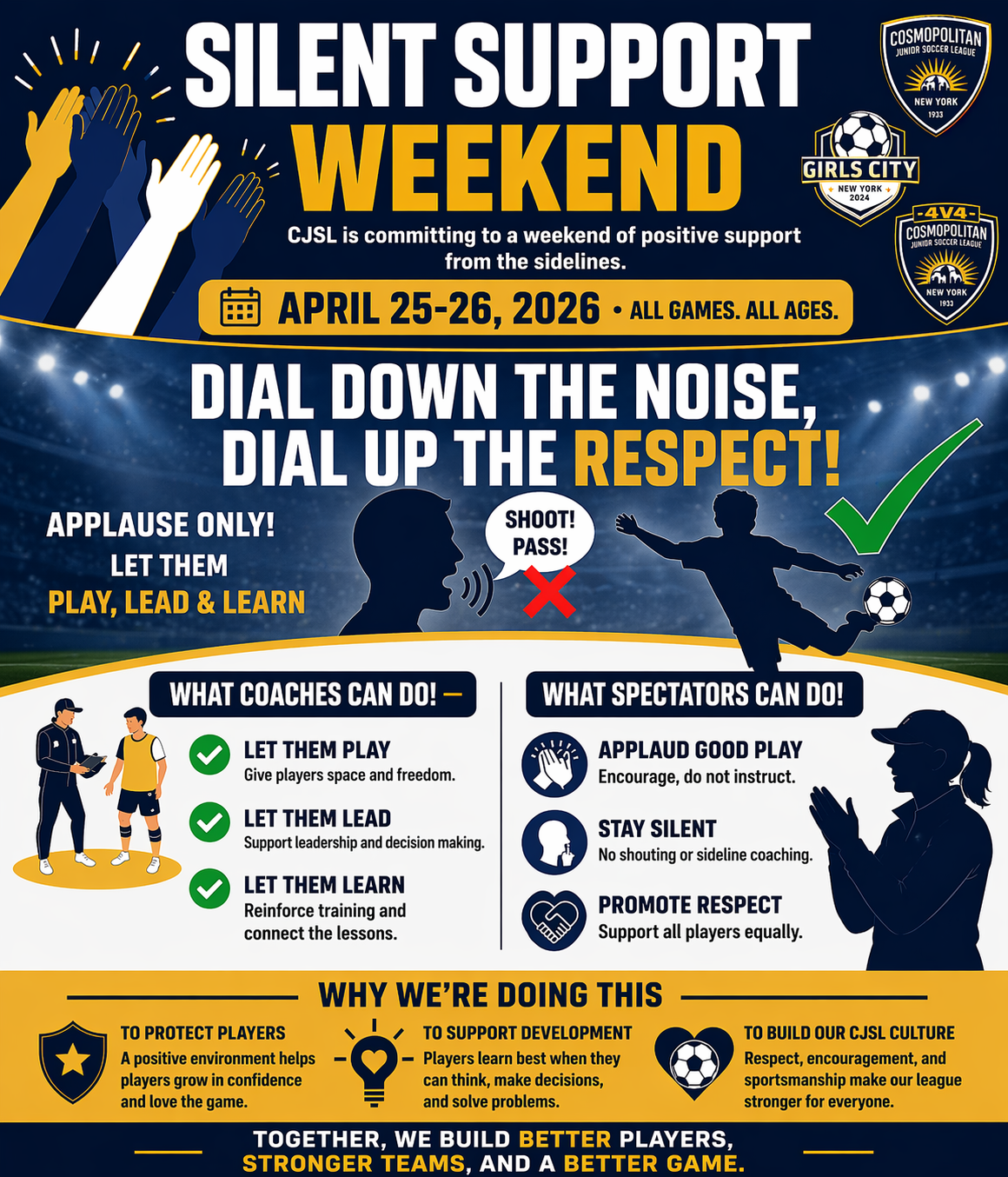 CJSL Silent Support Weekend !