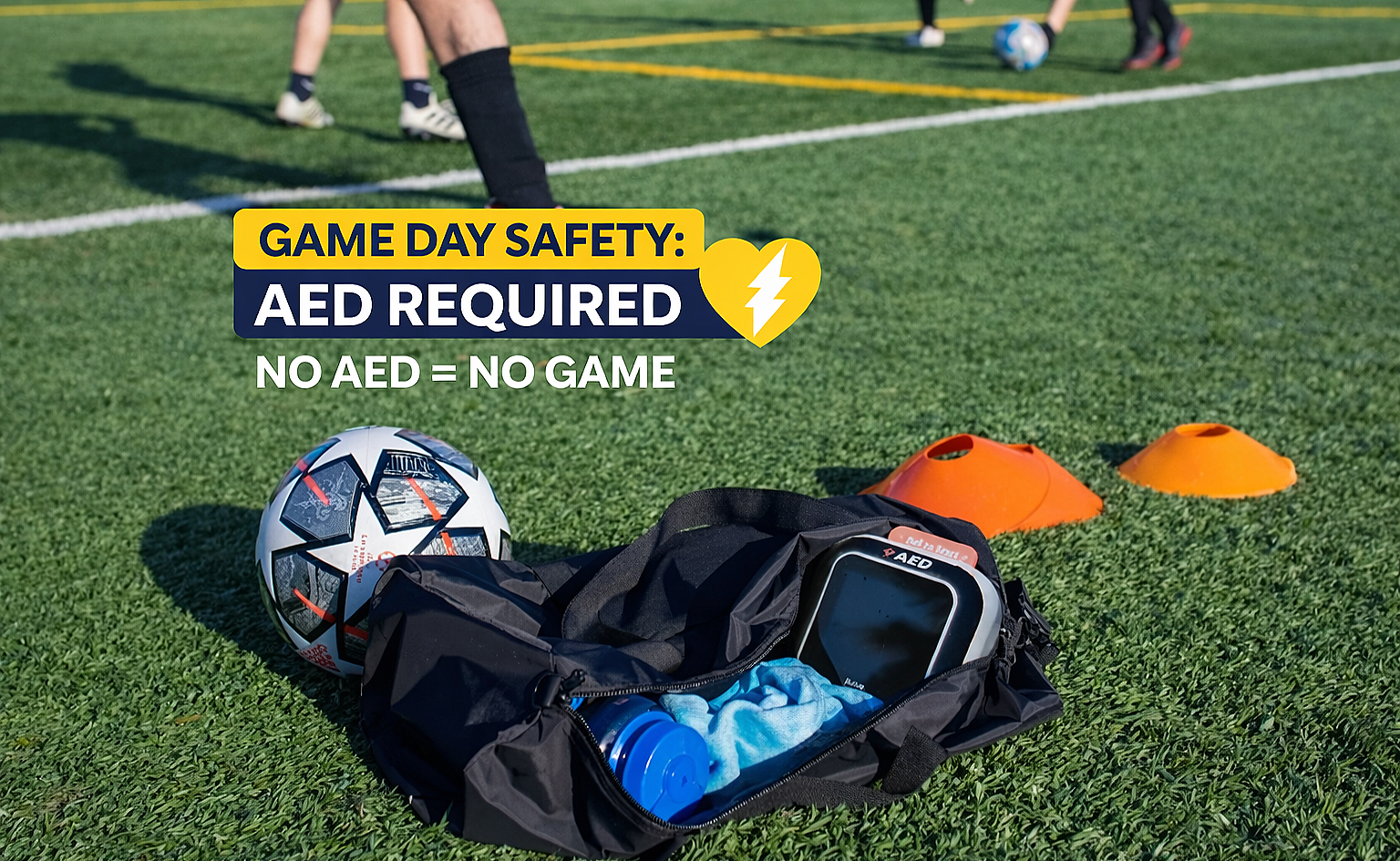 CJSL SAFETY NOTICE – AED REQUIRED