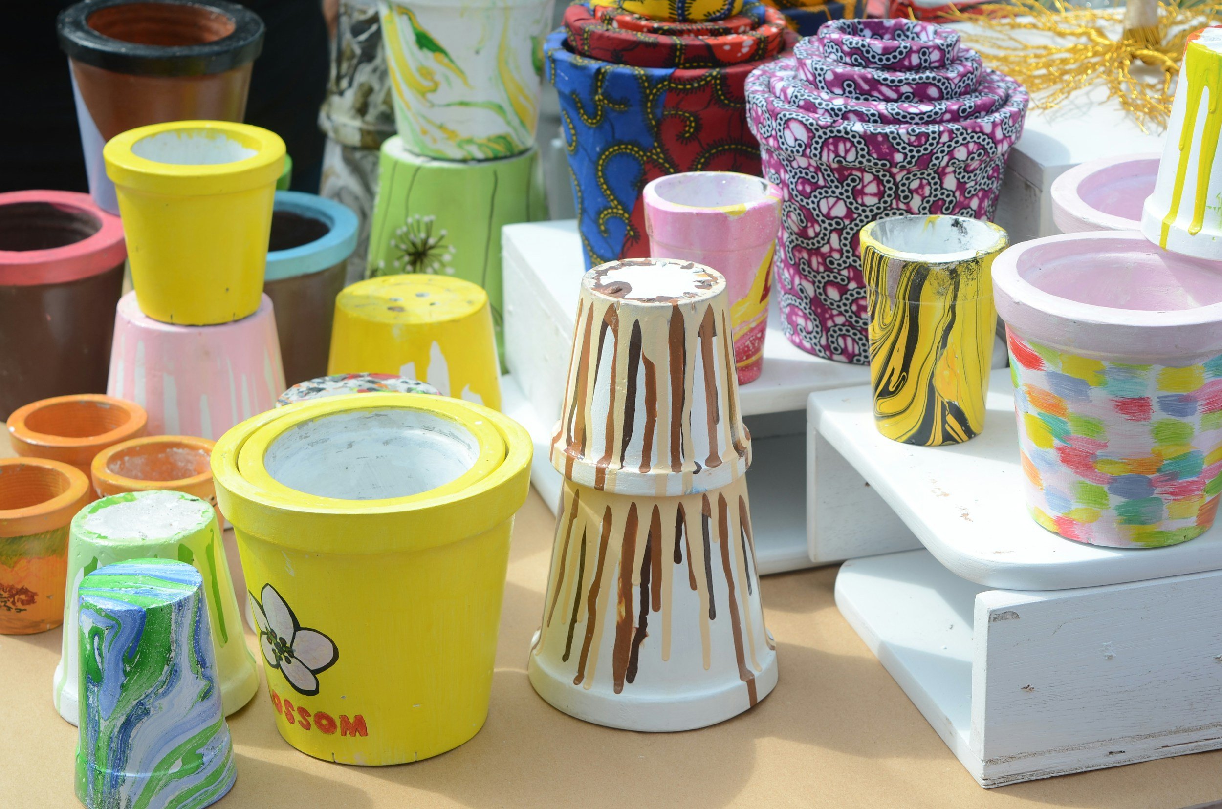 Painting Planting Pots