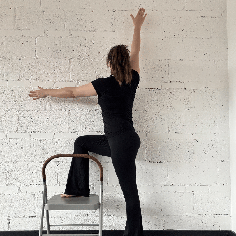 Turn to Wall &amp; Reach Overhead