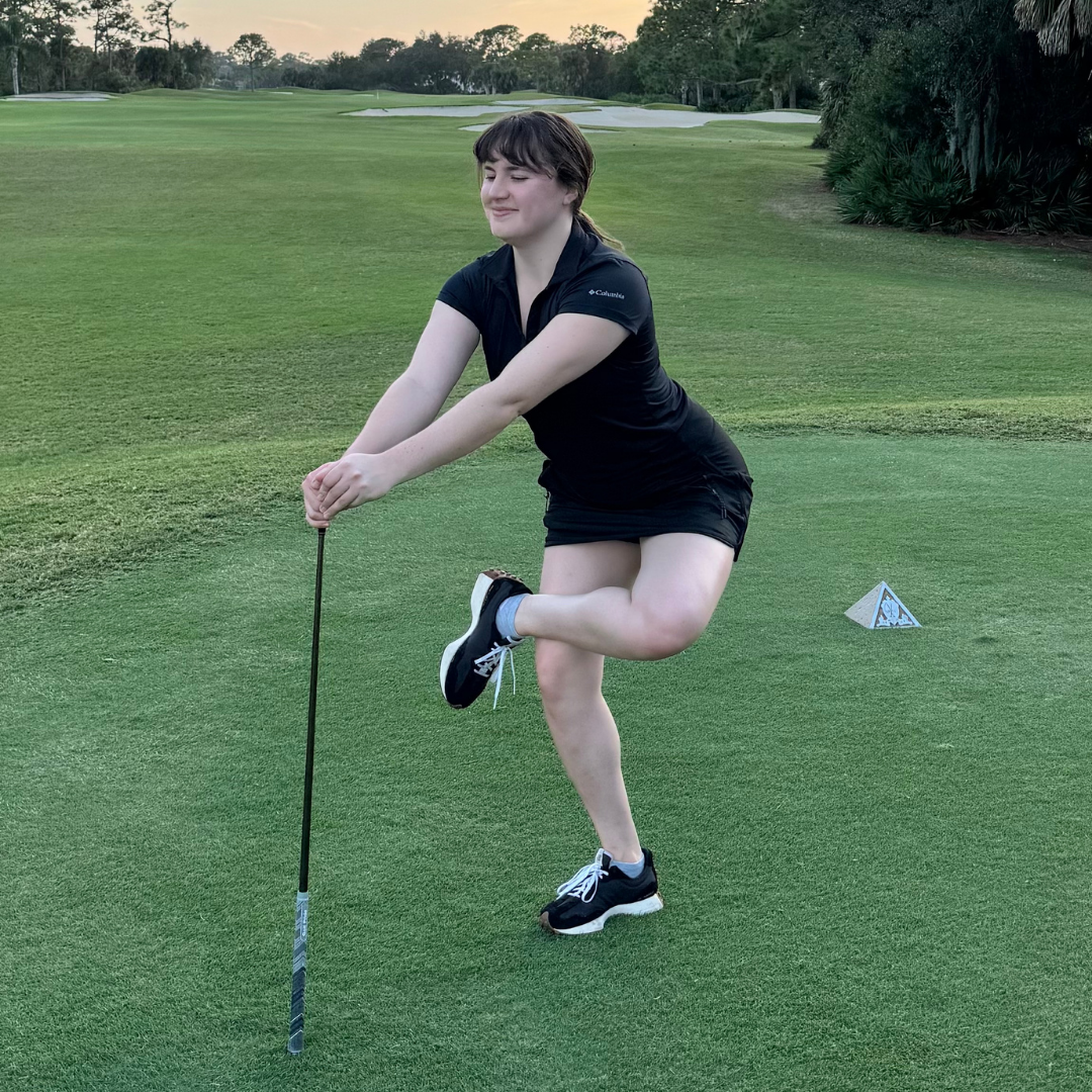 Standing Hip Warm Up Stretch for Golfers