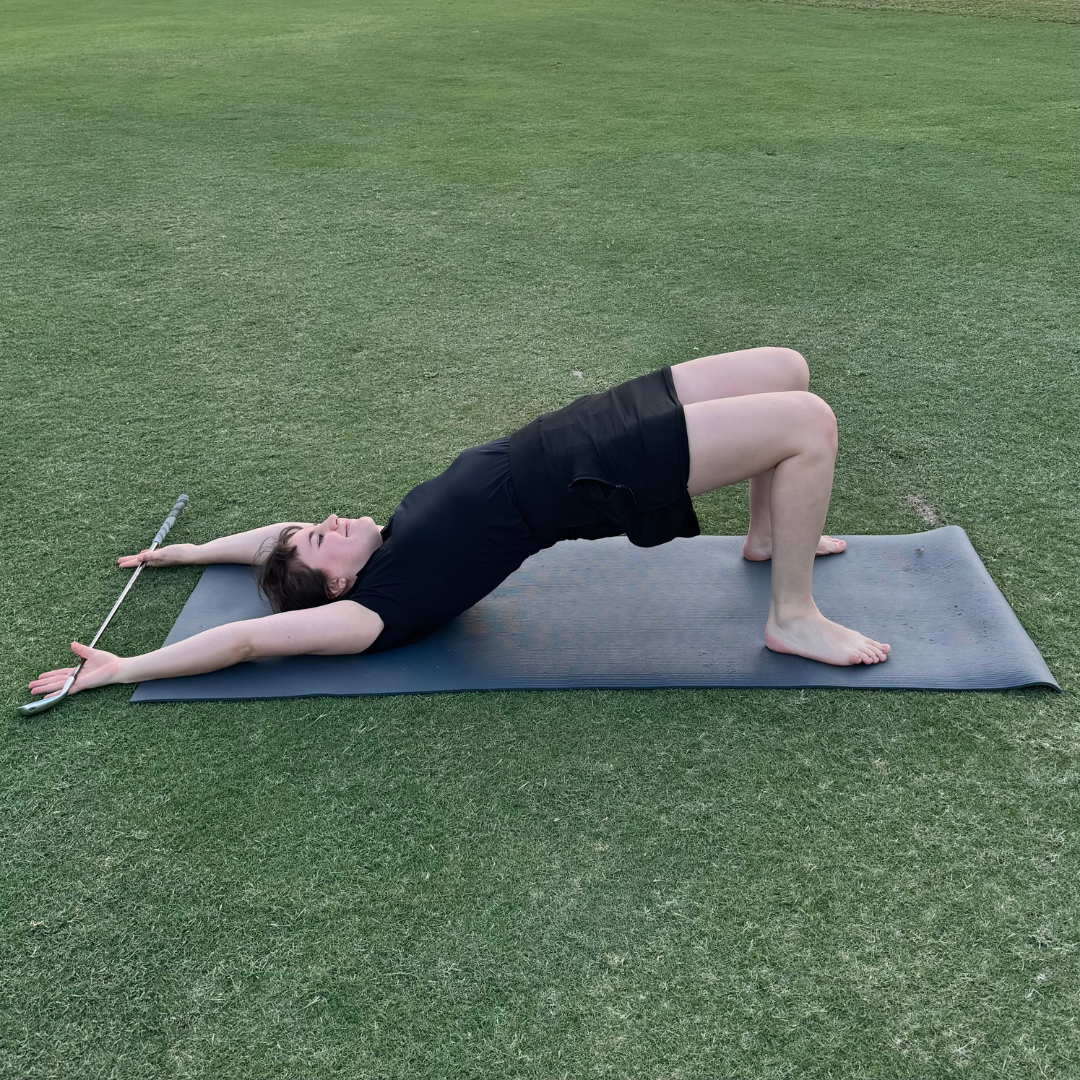 Bridge Pose Yoga Stretch for Golfers