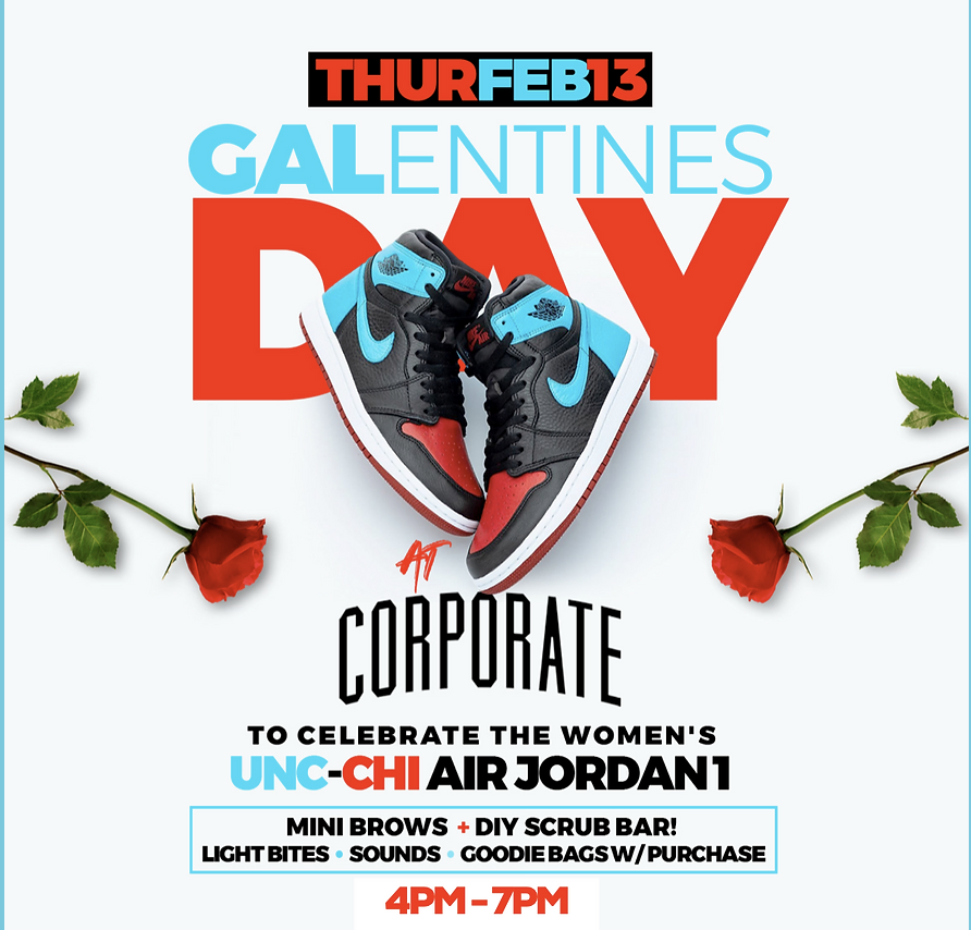 Jordan Brand - UNC to CHI Galentines Day