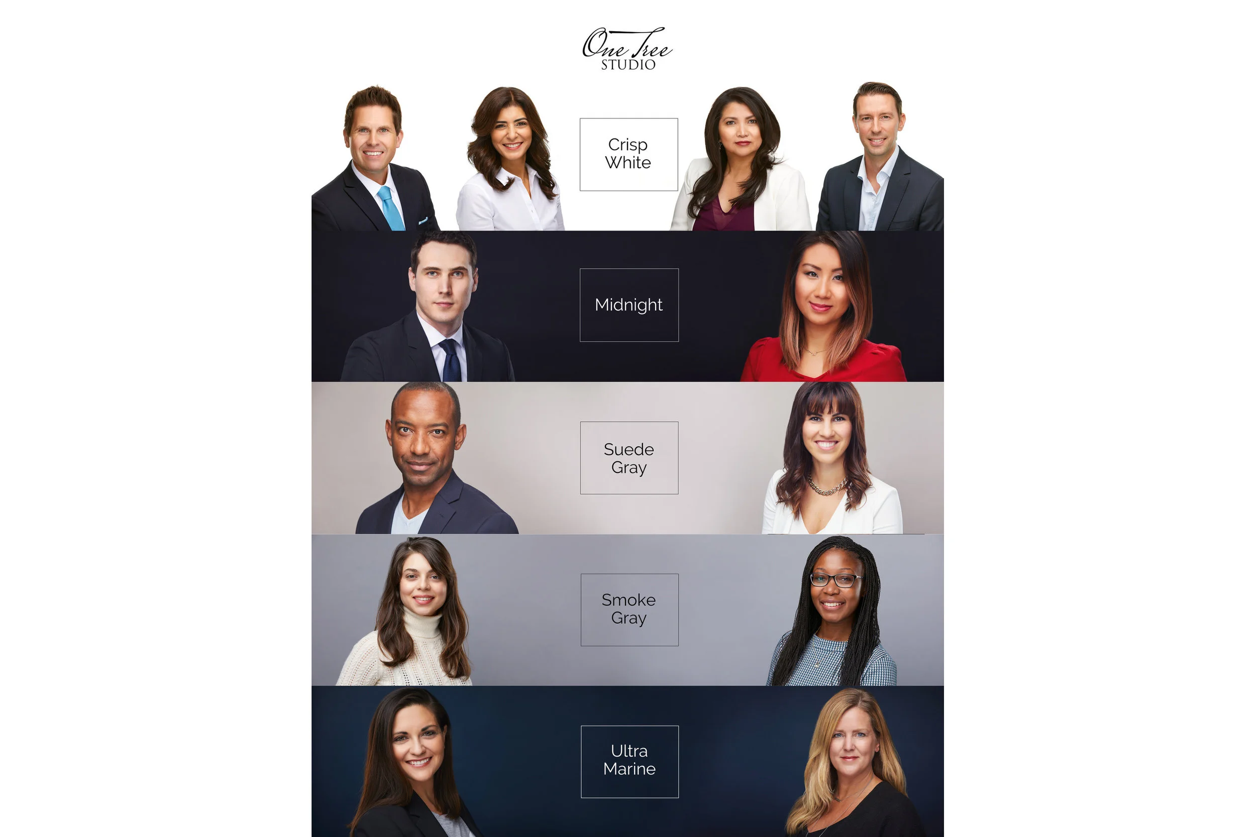 Top 5 Backdrop Colours for Professional Headshots