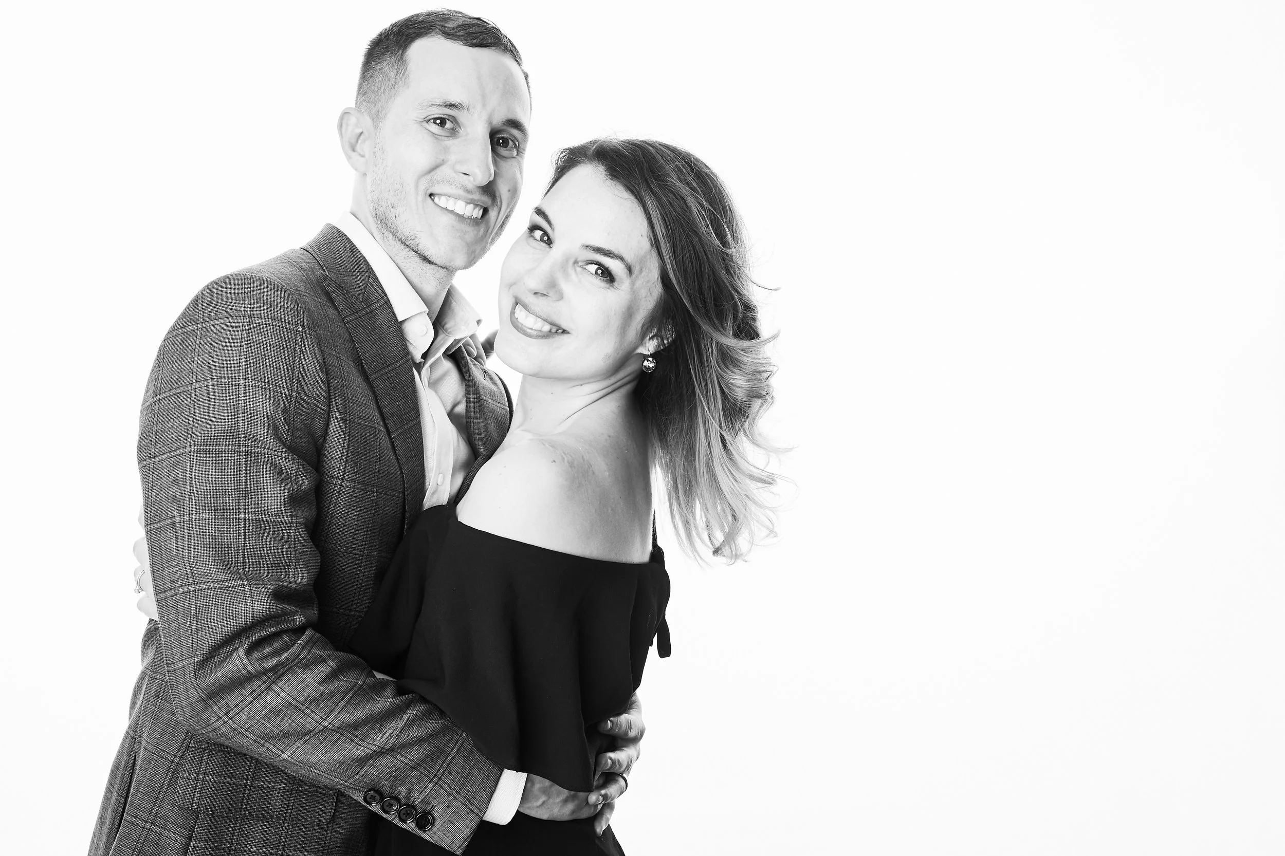 Black and White Portrait Studio Booth
