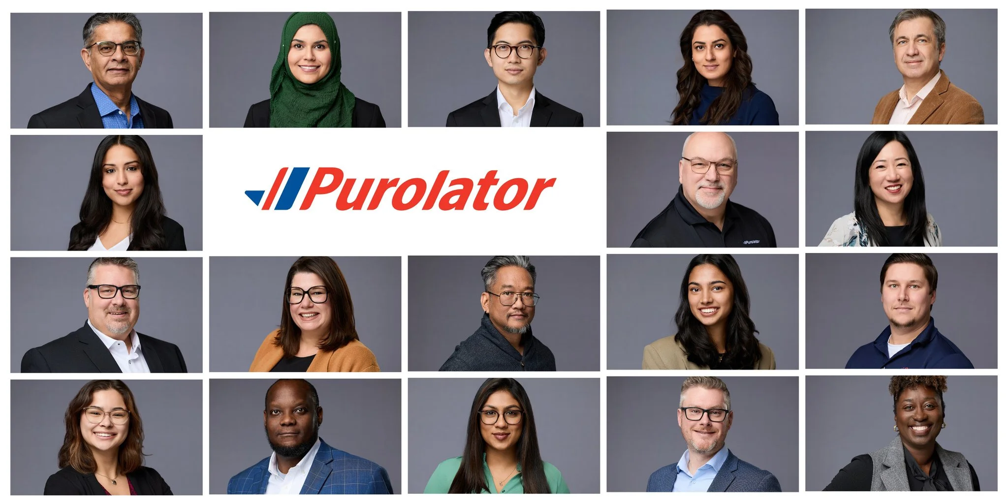 Professional employee headshot photographed against a grey backdrop.