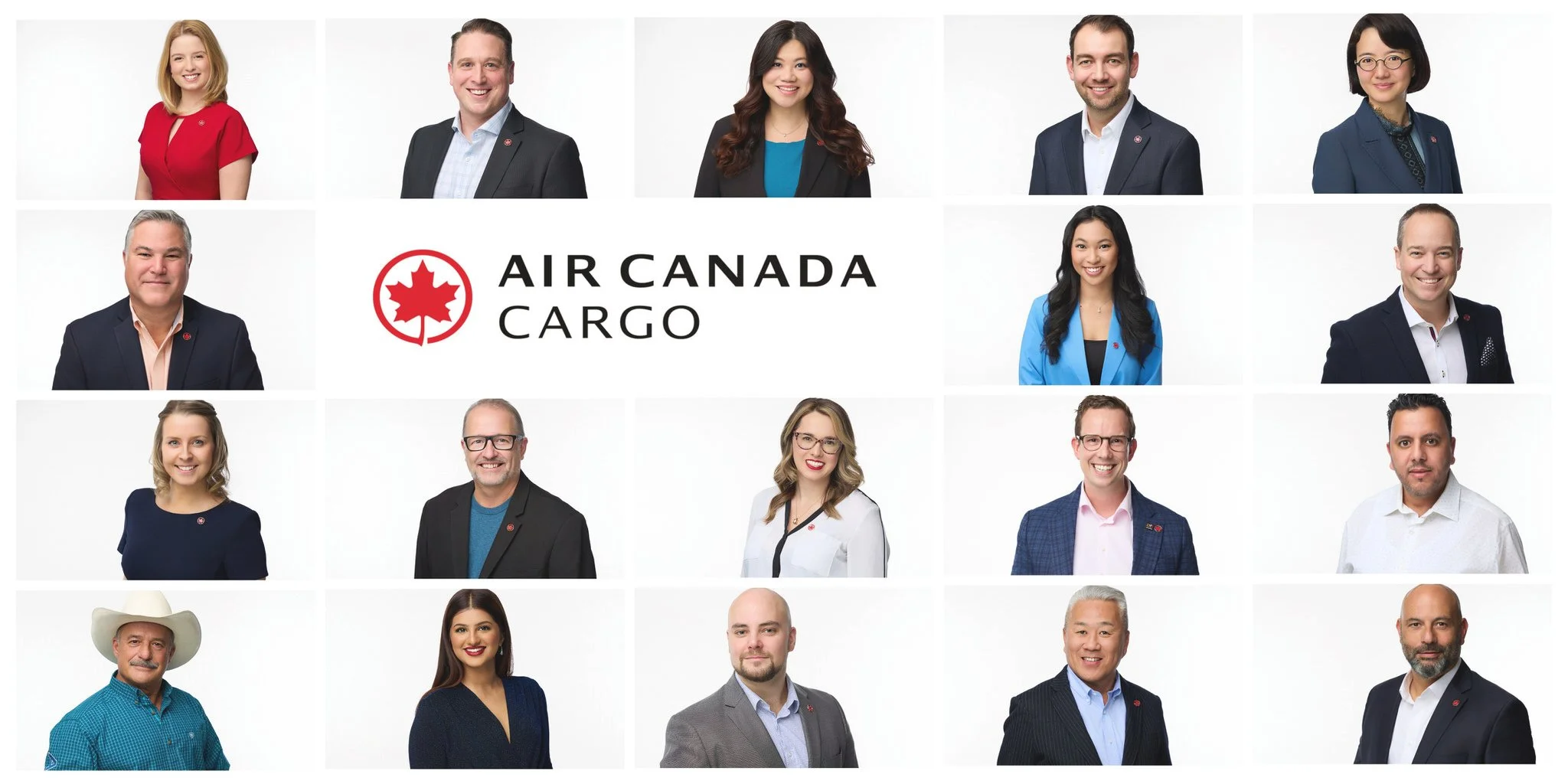 Executive-style corporate headshot examples on a clean white backdrop.