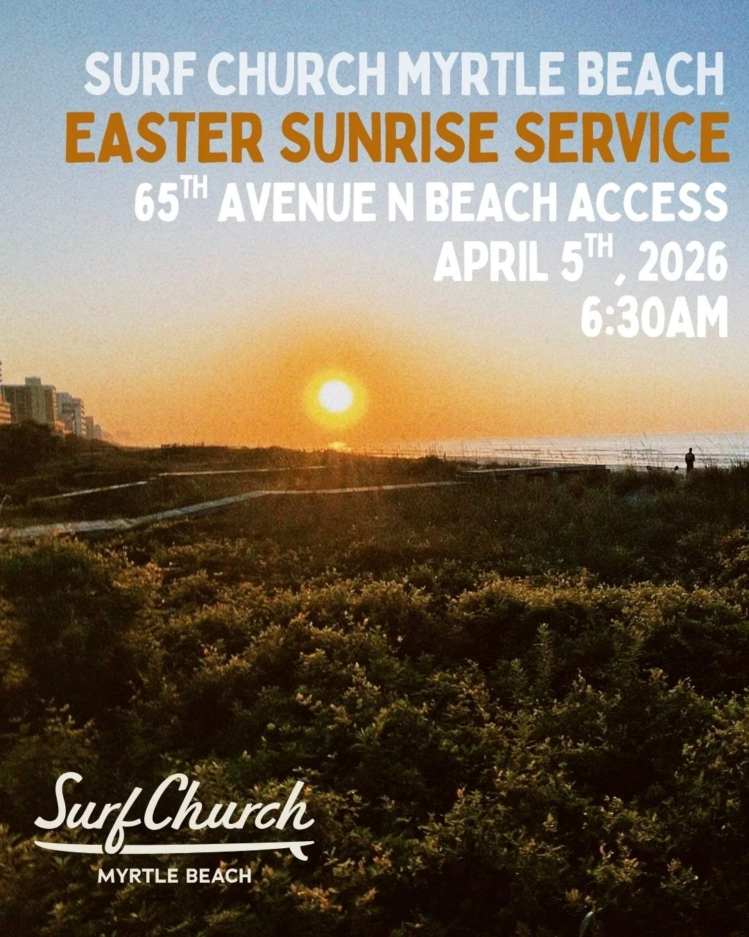 EASTER SUNDAY SUNRISE SERVICE!! SHARE WITH YOUR PEOPLE!!🤙🏻

Here are some graphics to share!! 

See ya&rsquo;ll soon!!🌊☀️