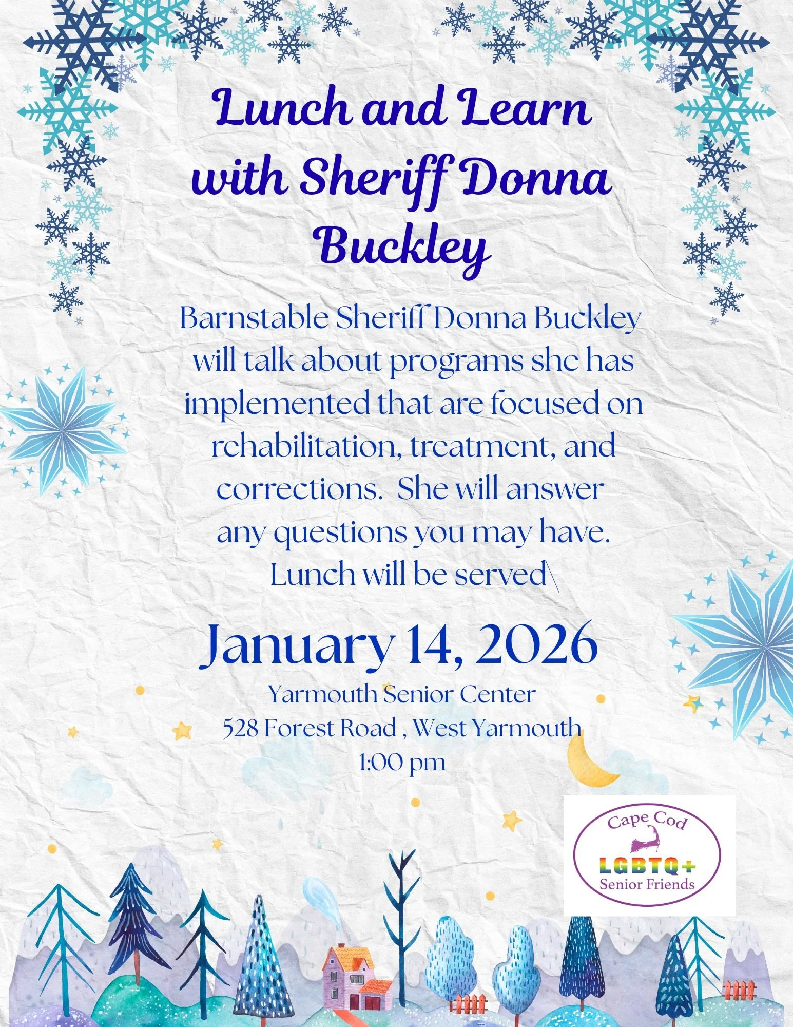 January Social Group at the Yarmouth Senior Center 