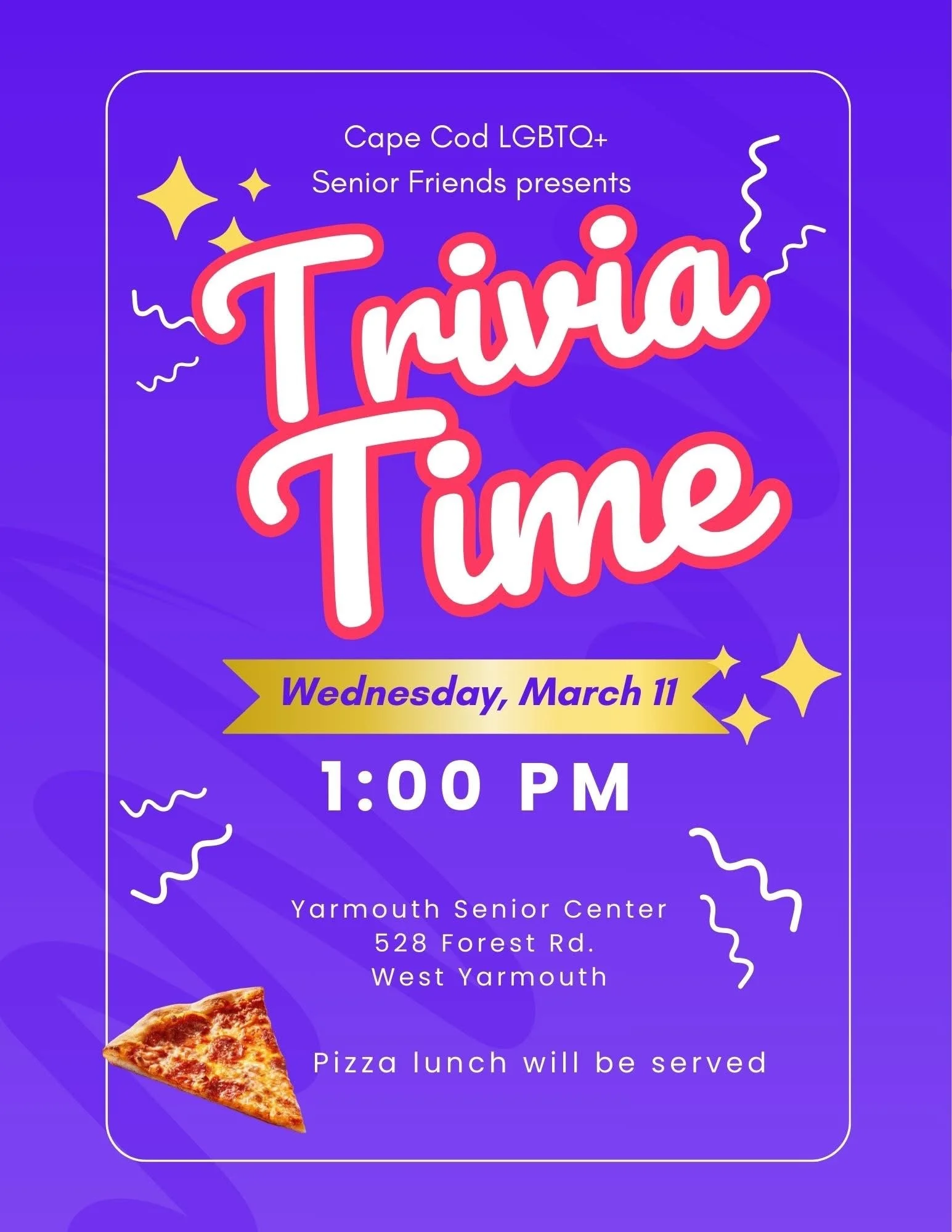 Trivia Time. CCLGBTQ + Senior Friends 